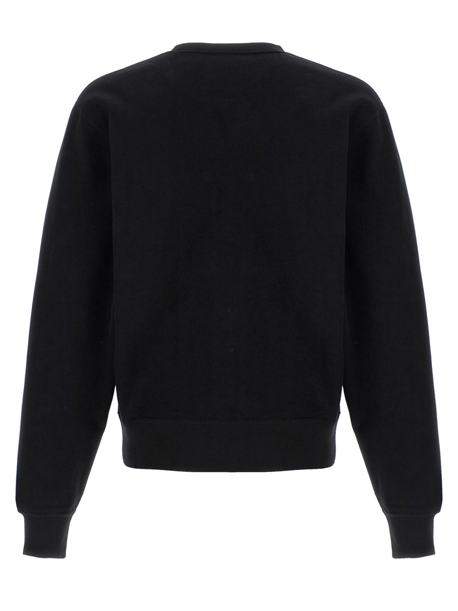 Sweat-shirt en coton noir Saint Laurent