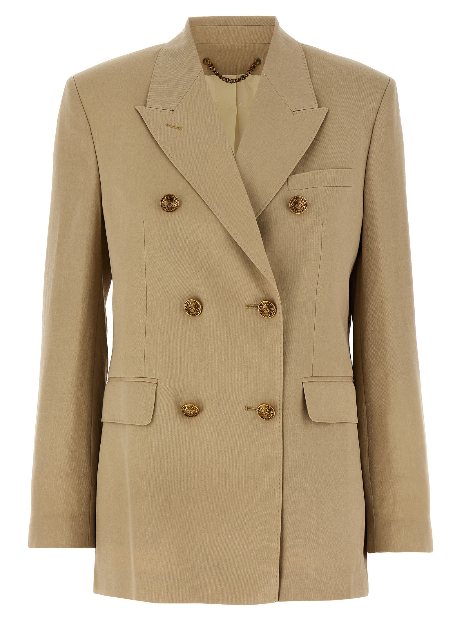 Beige Virgin Wool Blazer
