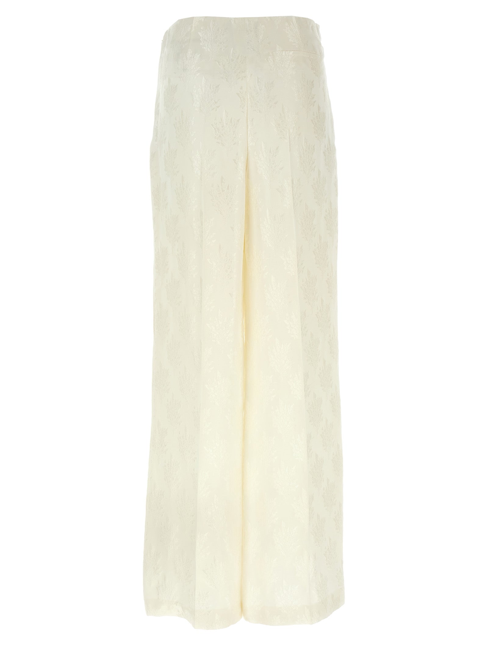Fendi Weiße Seidenhose