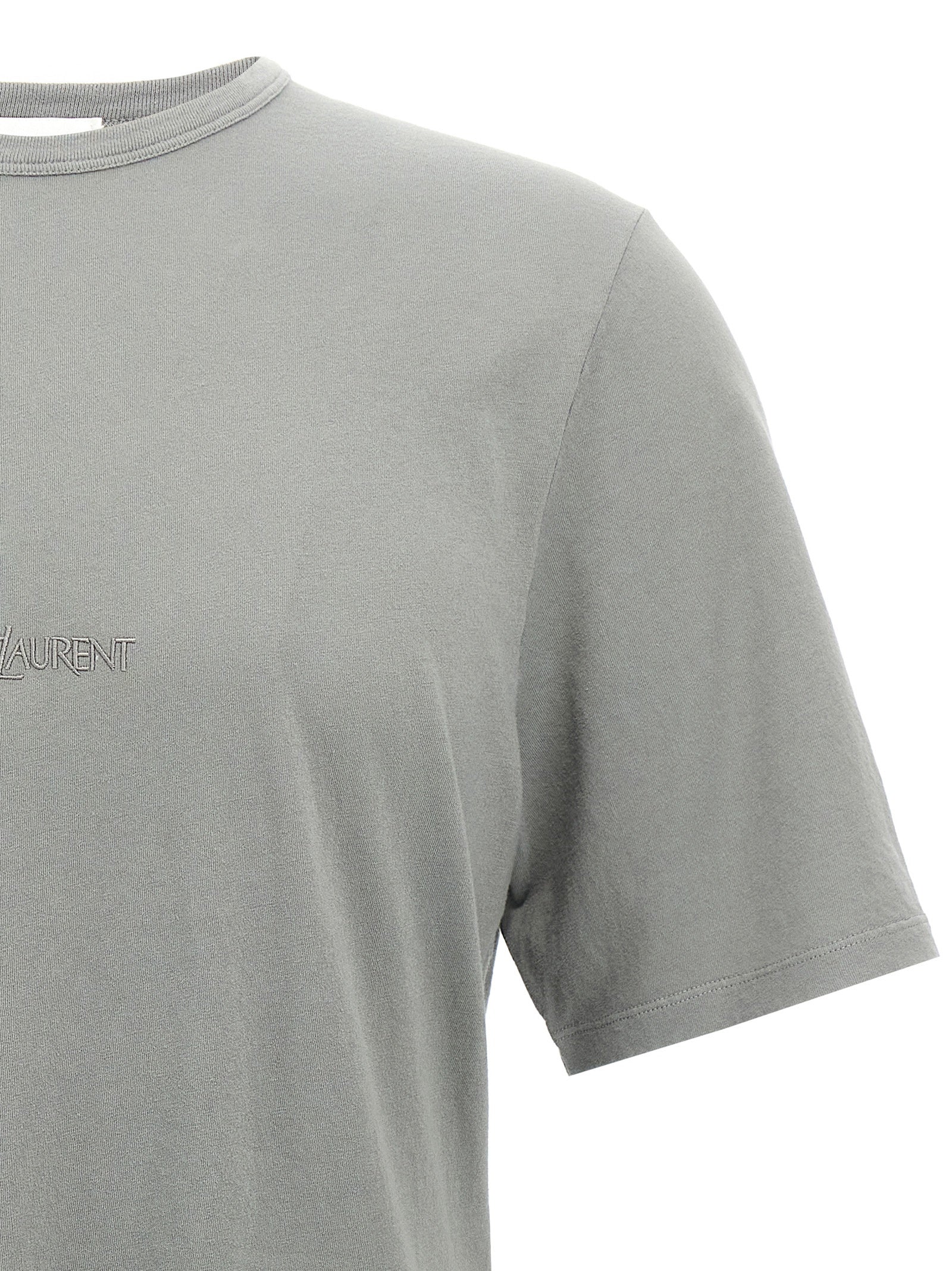 T-shirt Saint Laurent en coton gris