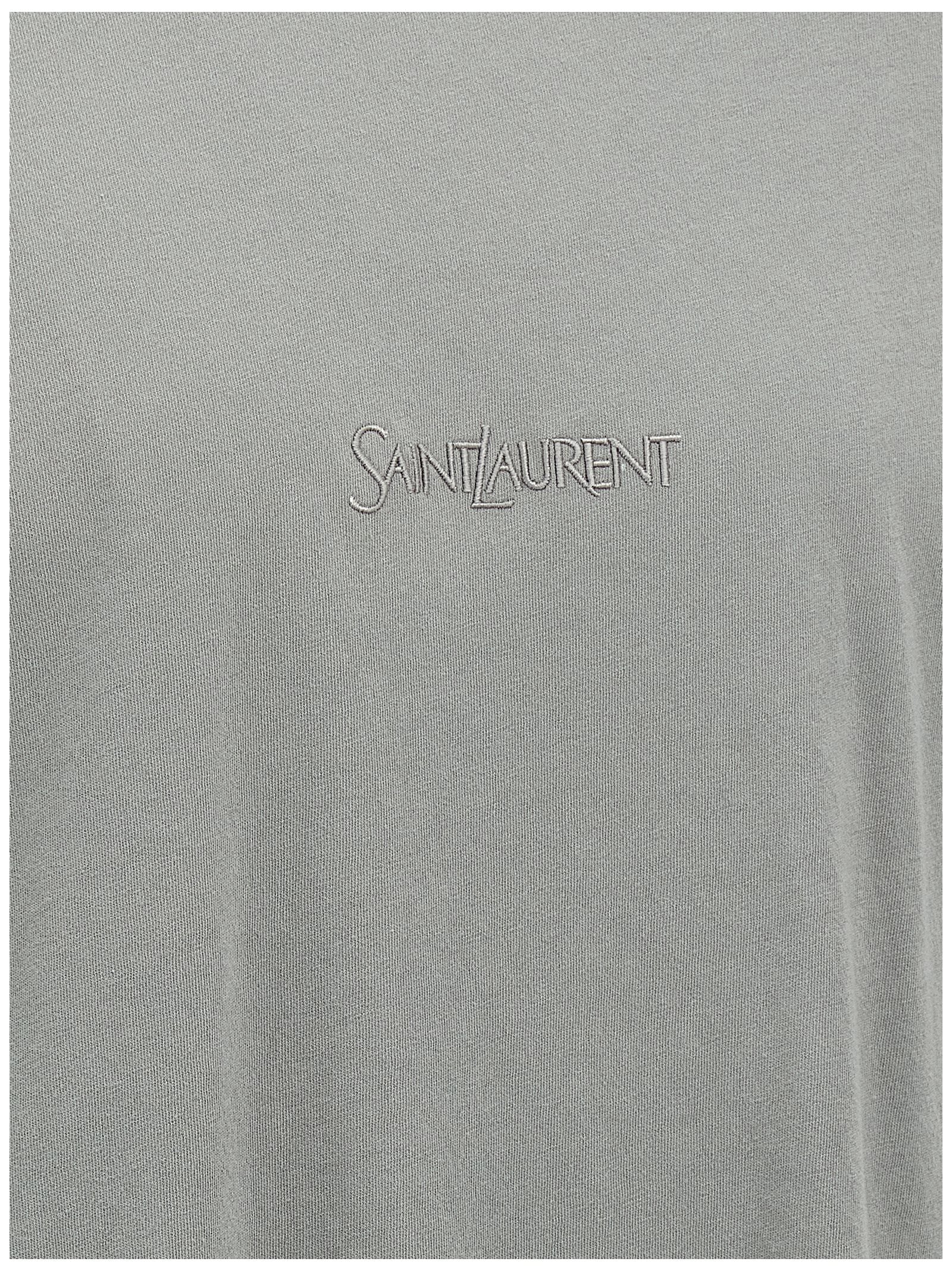 T-shirt Saint Laurent en coton gris