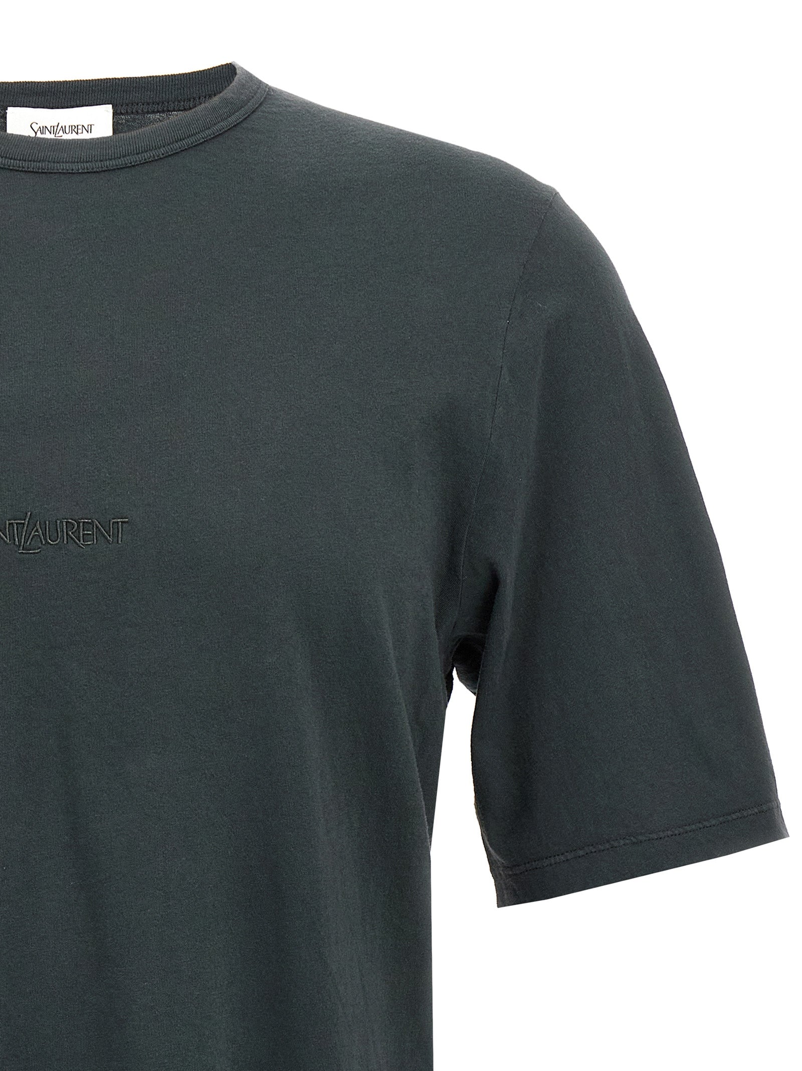 T-shirt Saint Laurent en coton noir