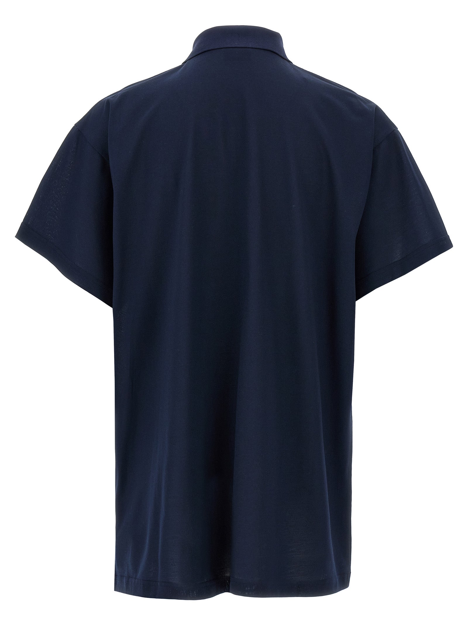 Polo Balenciaga en coton bleu