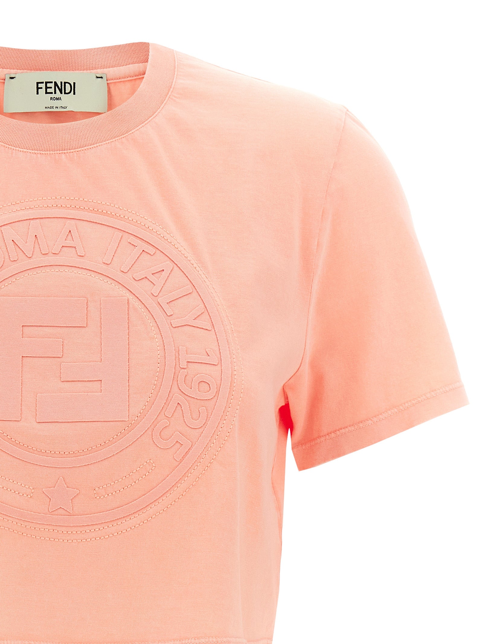 T-shirt en coton multicolore Fendi