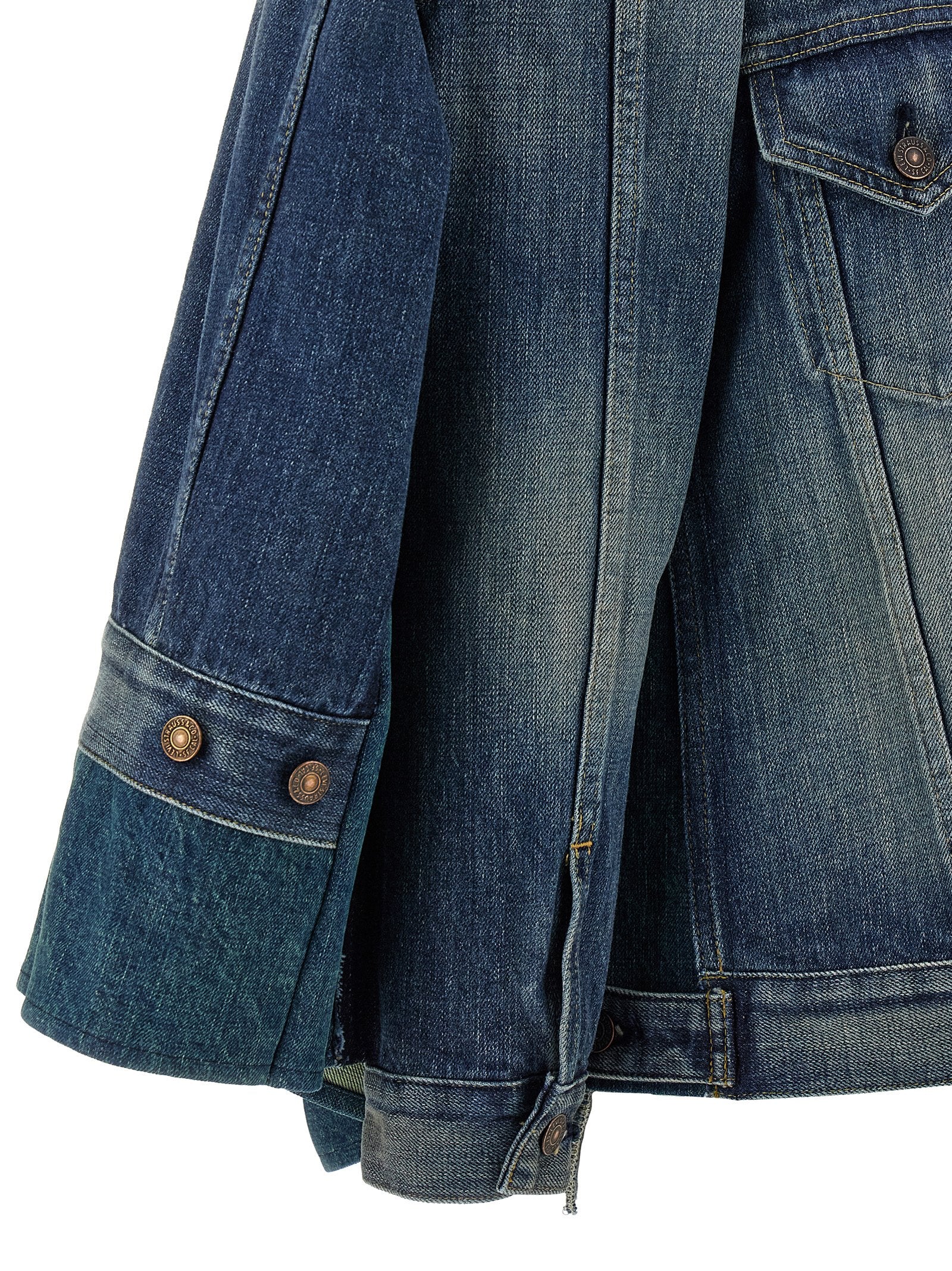 Veste en jean en coton bleu Junya Watanabe