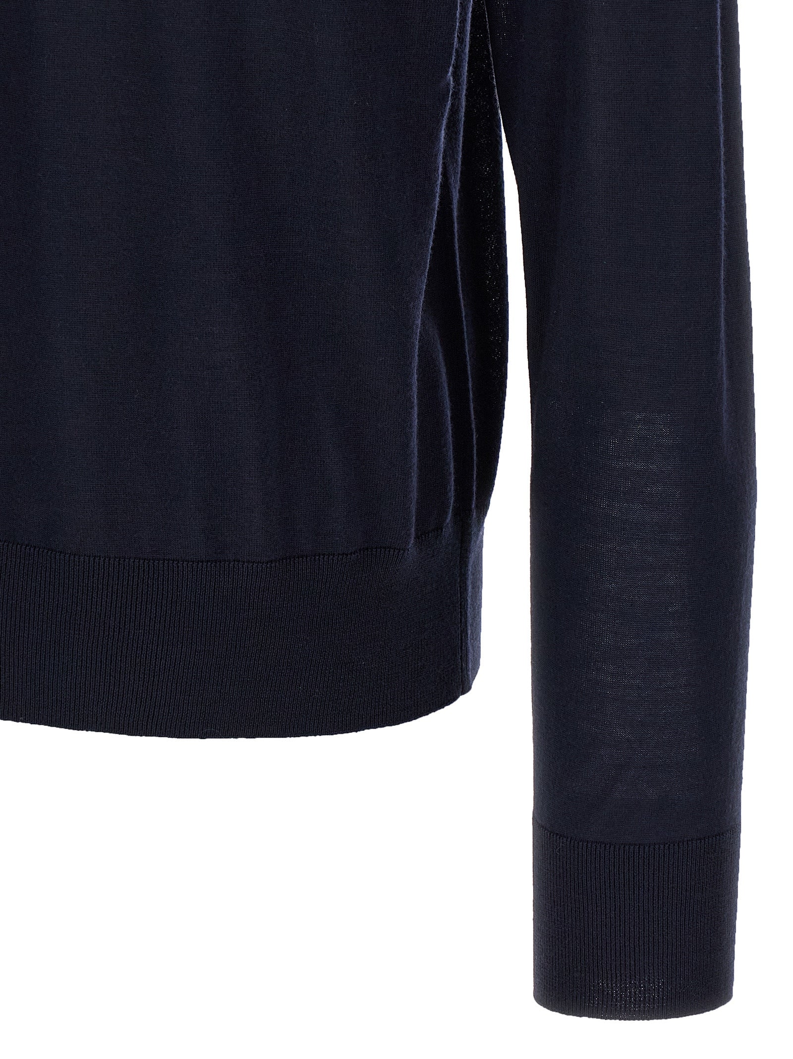 Blue Virgin Wool Cardigan