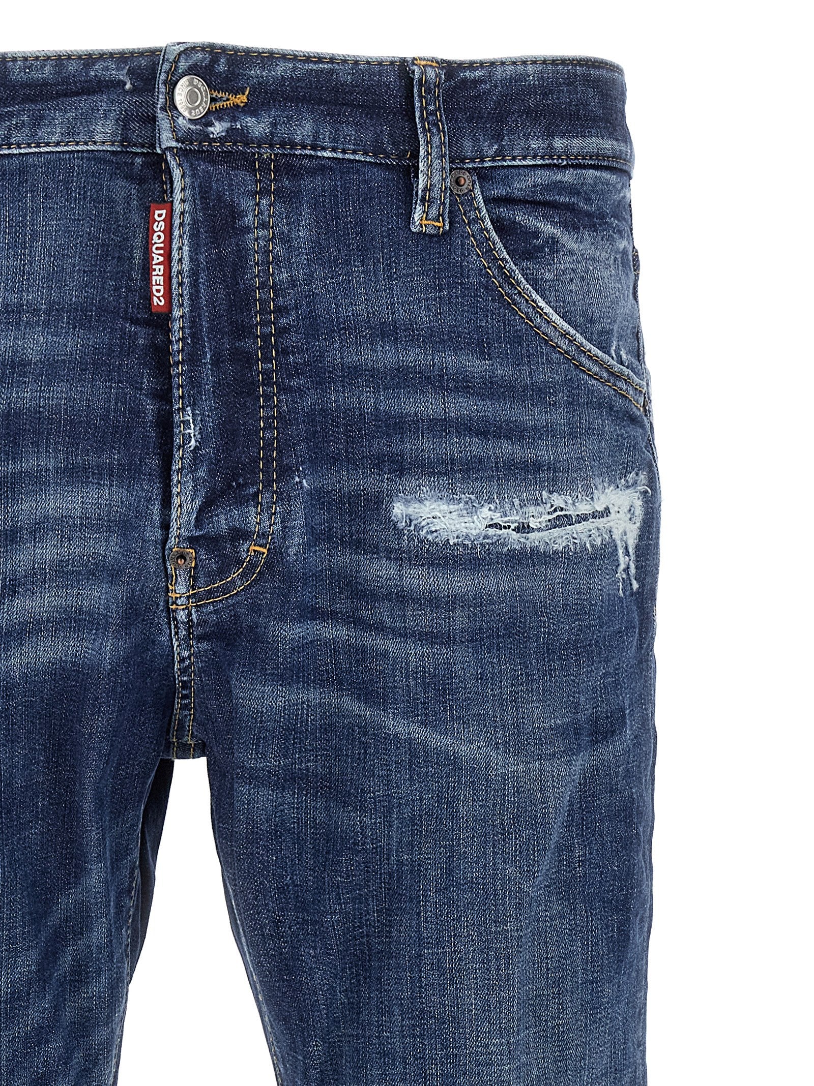 Dsquared² Blaue Slim Fit Jeans aus Baumwolle