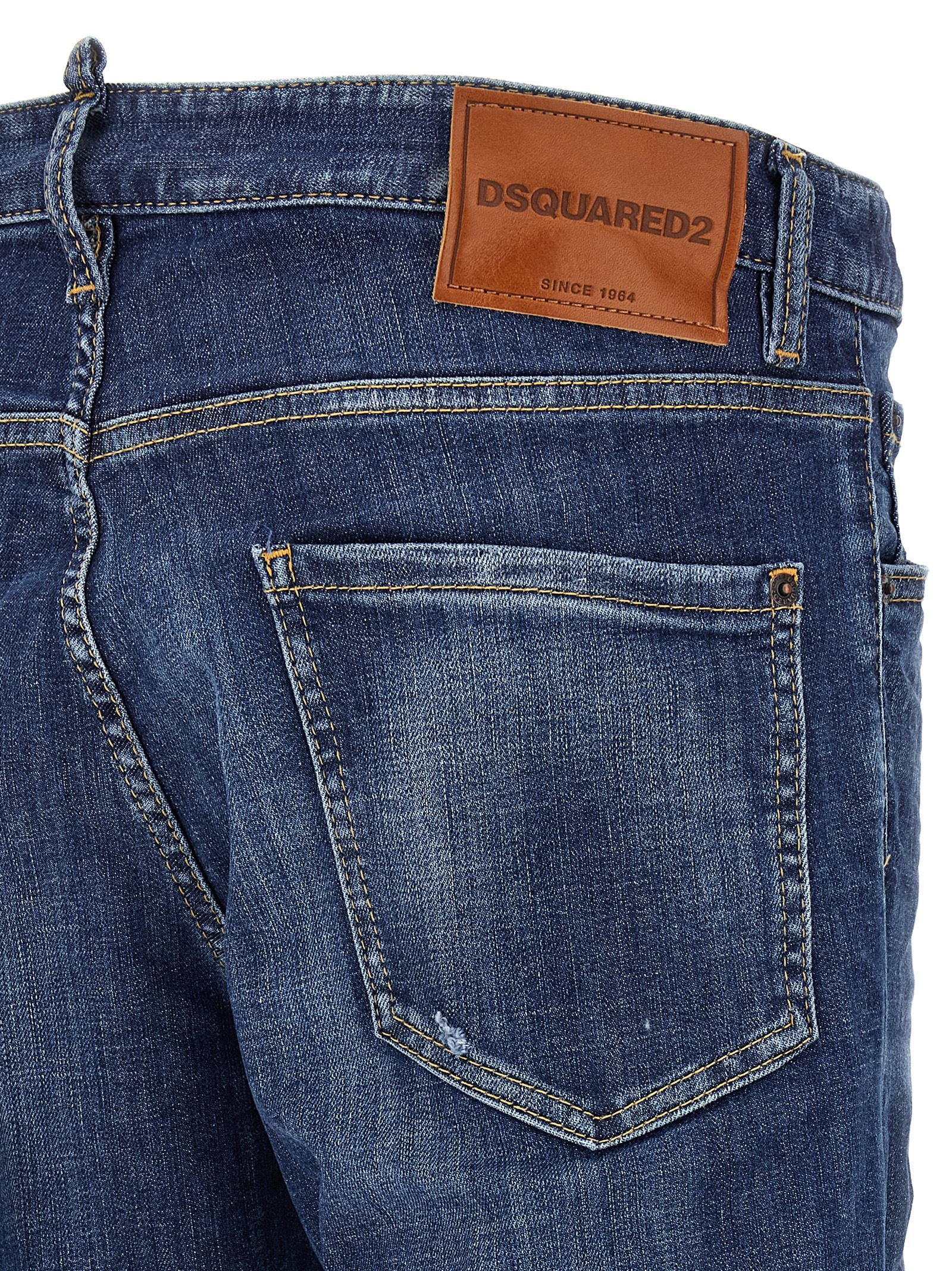 Dsquared² Blaue Slim Fit Jeans aus Baumwolle
