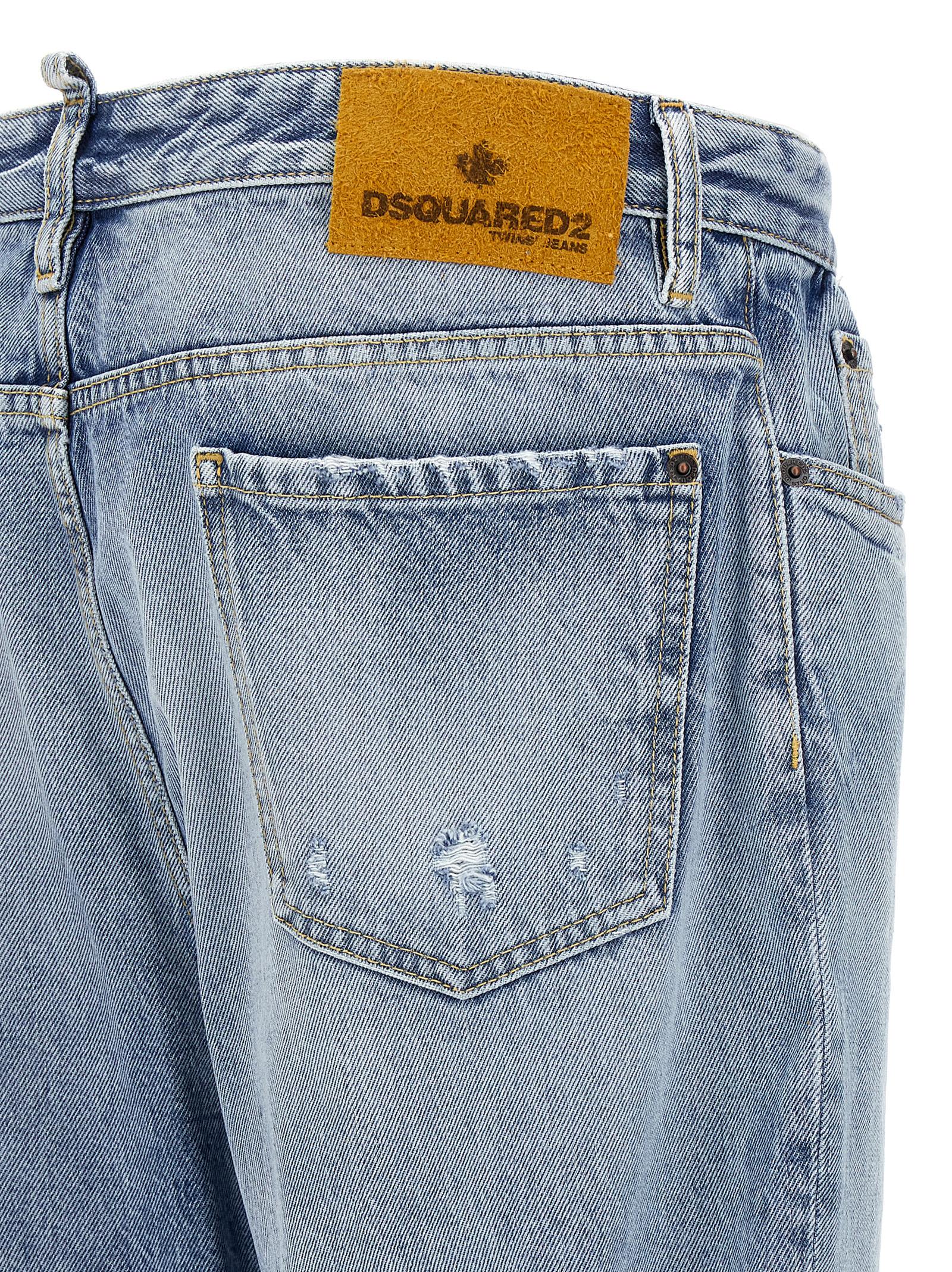 Dsquared² Jeans aus blauer Baumwolle in lässiger Passform