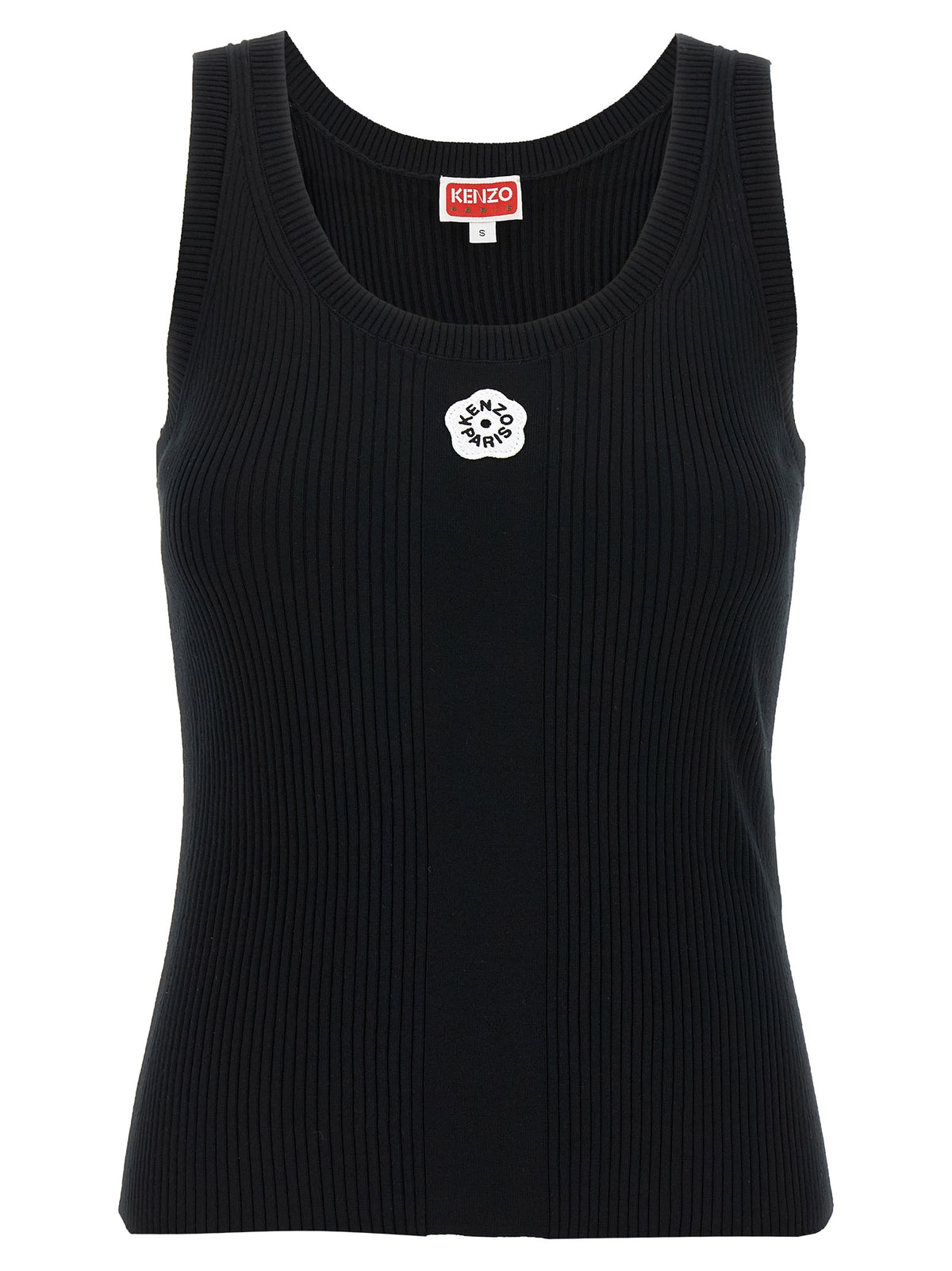 Kenzo Black Viscose Sleeveless T-Shirt