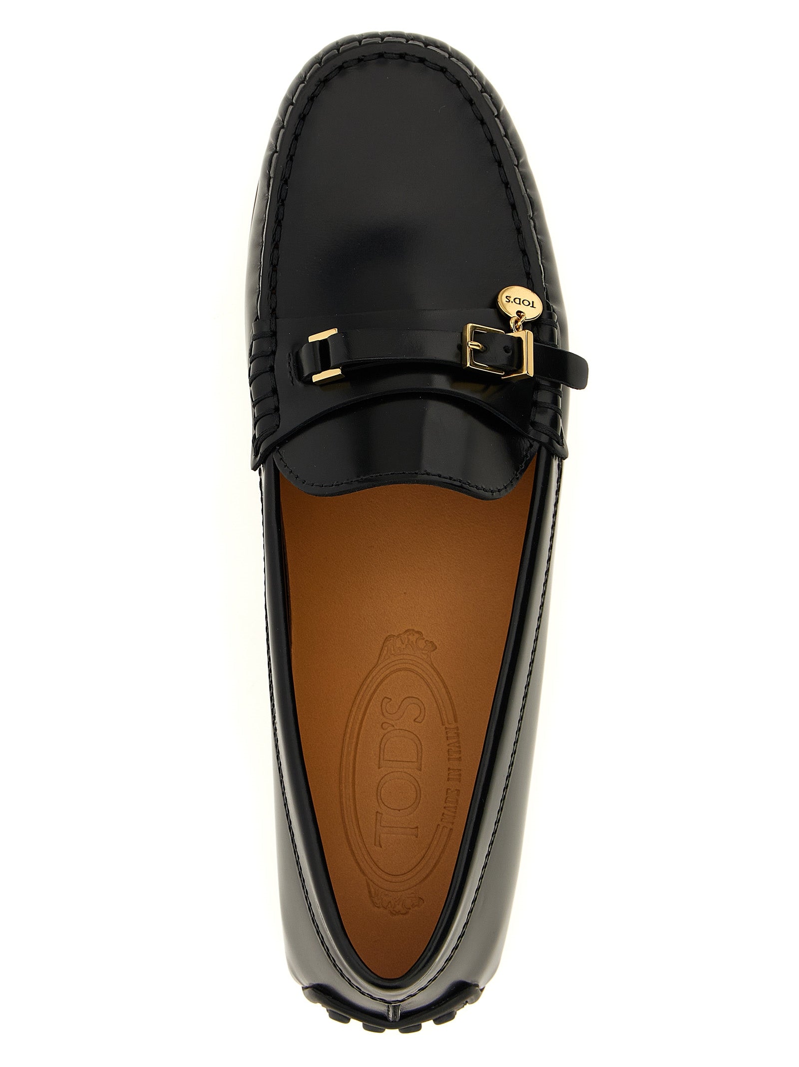 Mocassins Tod's en veau pleine fleur noir à enfiler