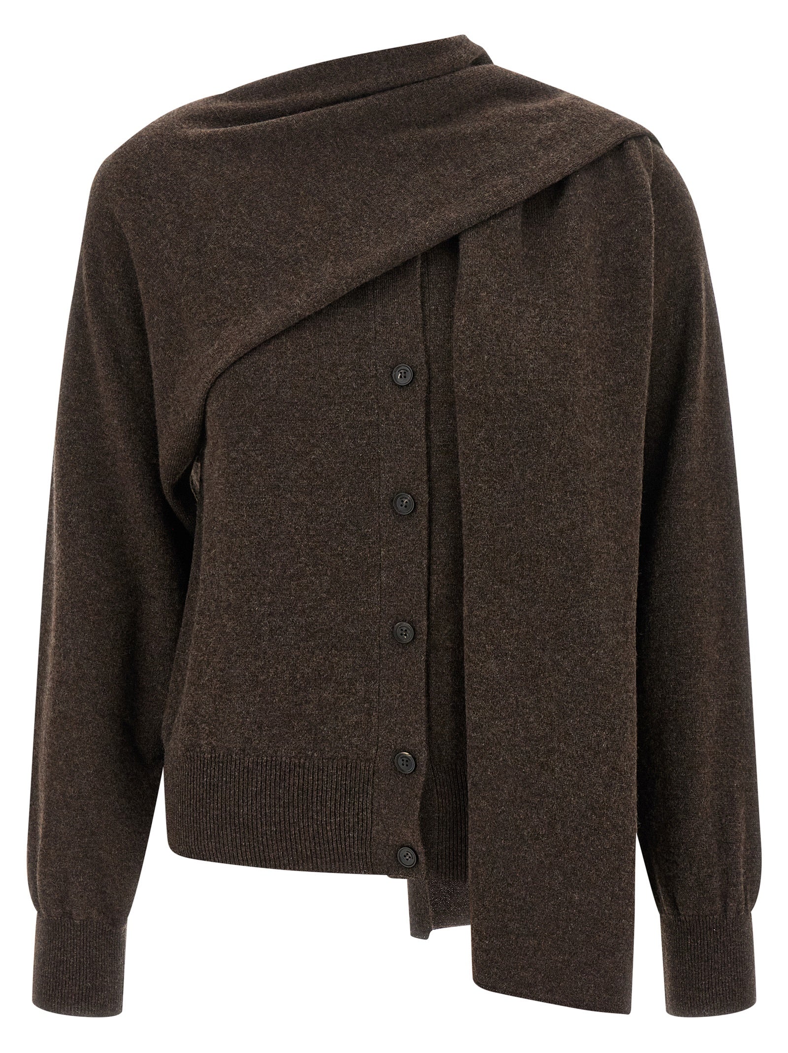 Gilet Ferragamo marron en cachemire