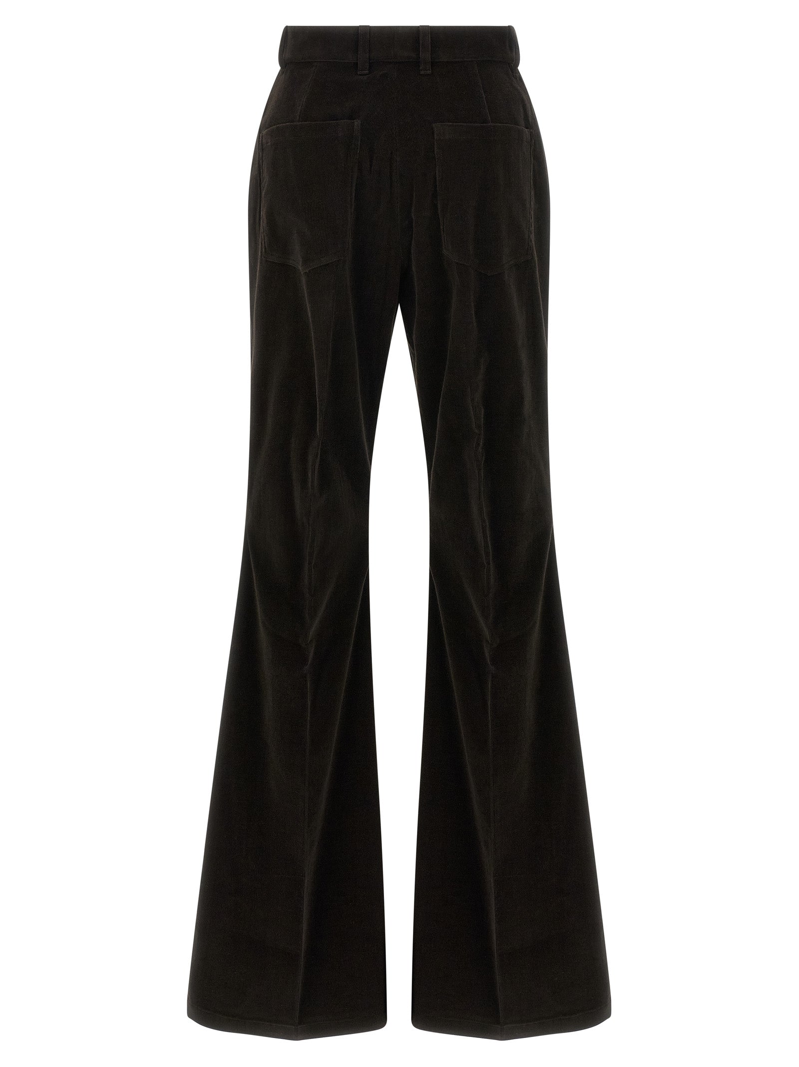 Ferragamo Braune Schlaghose aus Baumwolle