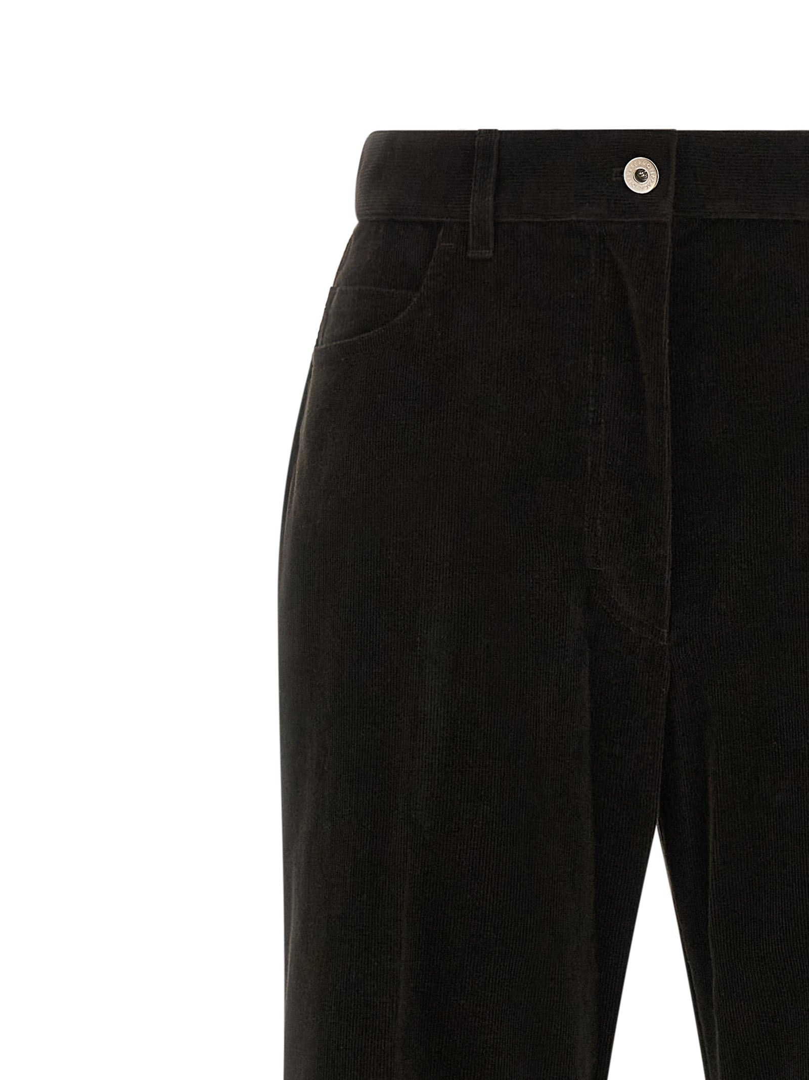 Ferragamo Braune Schlaghose aus Baumwolle