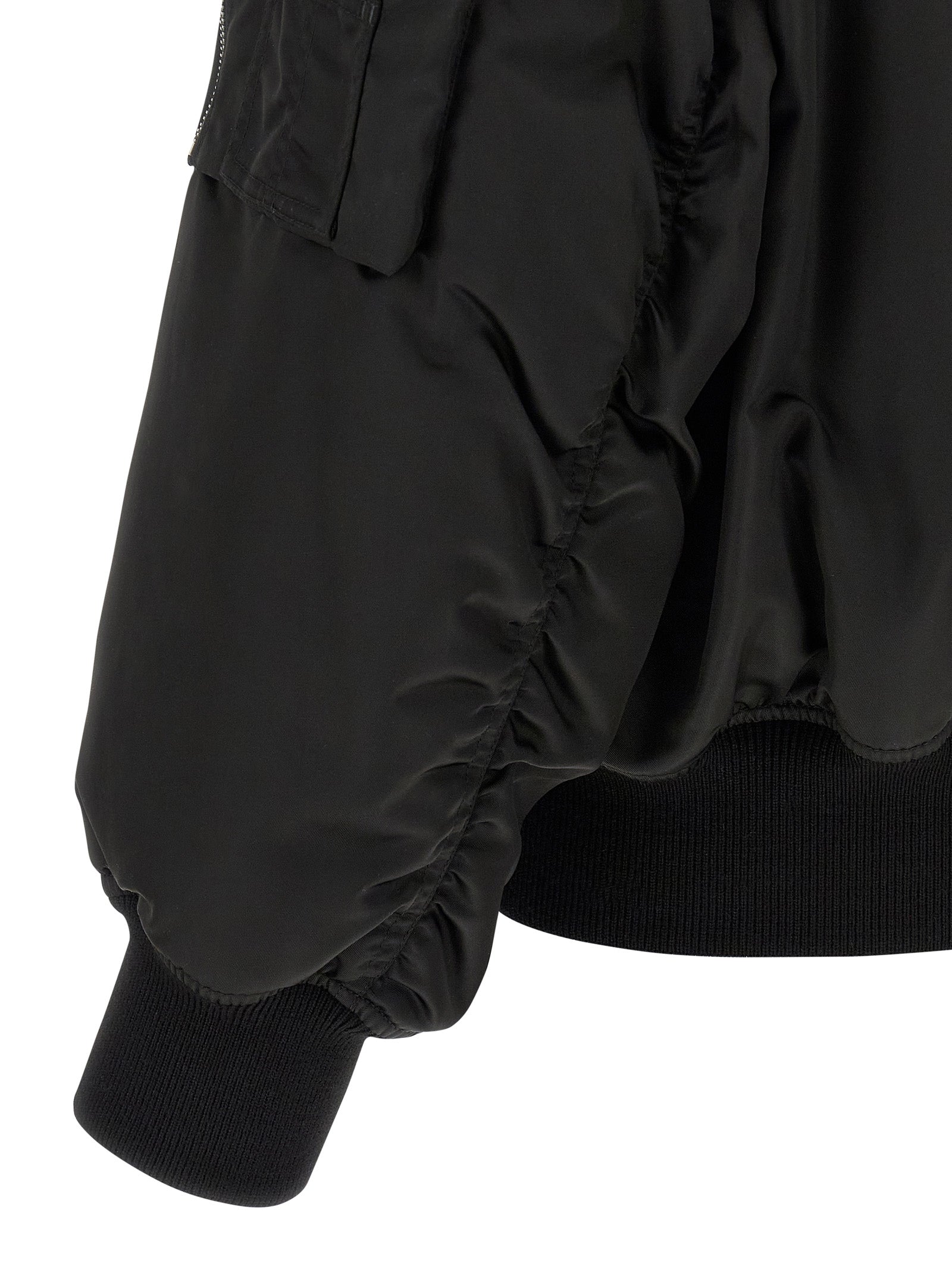 Blouson bomber Saint Laurent en polyamide noir
