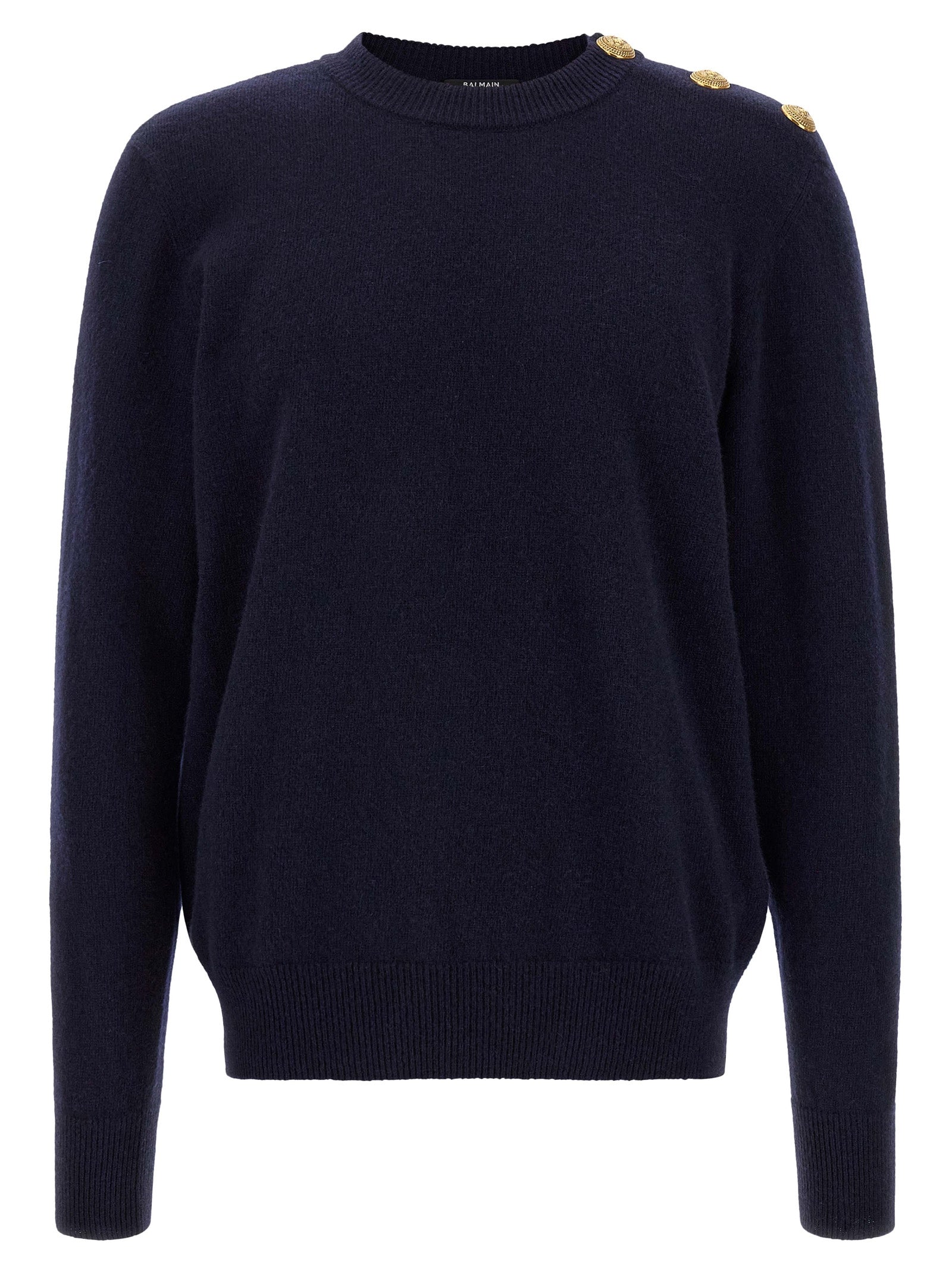 Cardigan en cachemire bleu Balmain