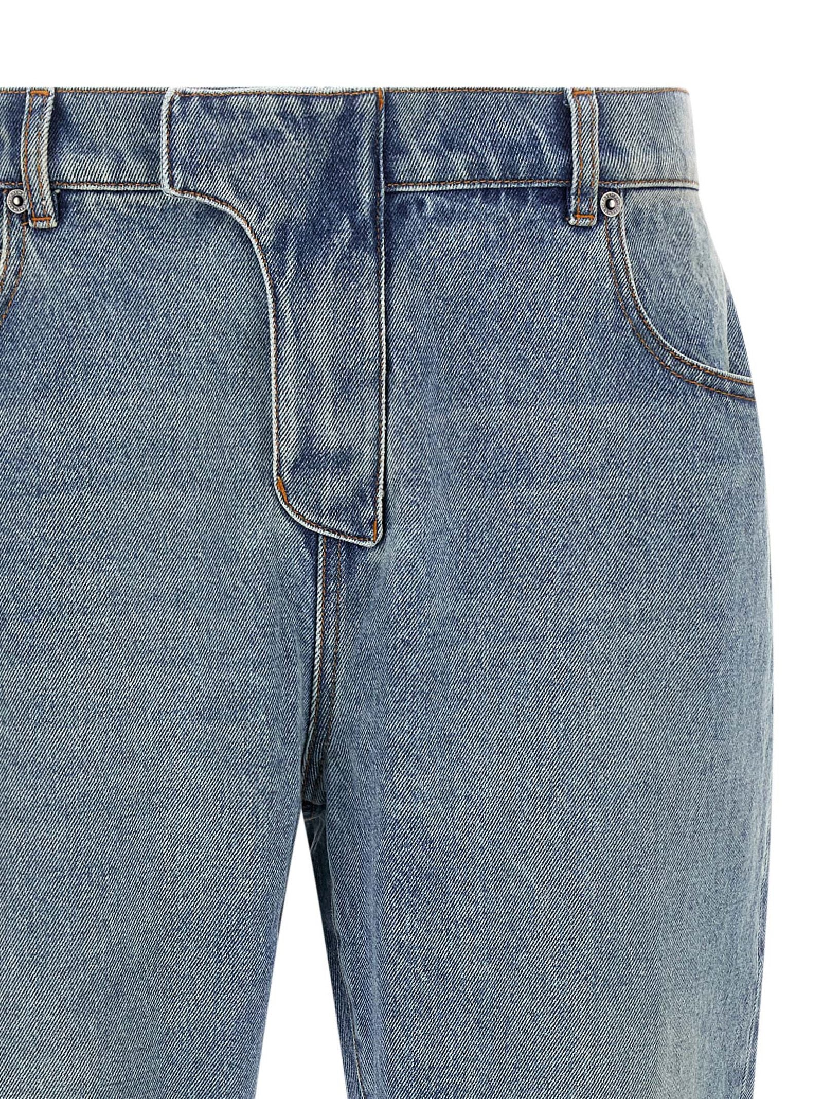 Balmain Jean en denim de coton bleu