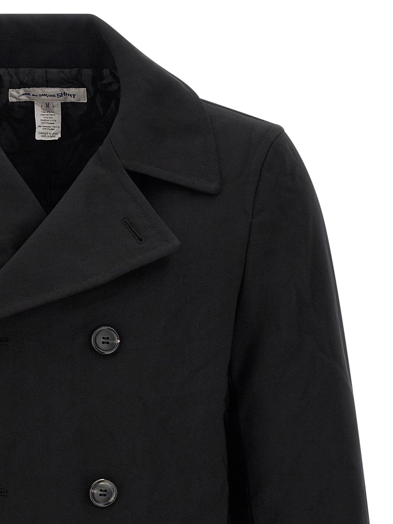 Manteau Comme Des Garçons en Polyester Noir