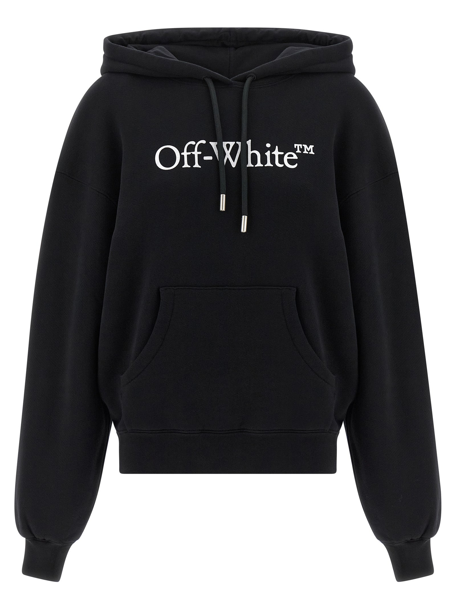 Sweat à capuche bicolore en coton Off-White