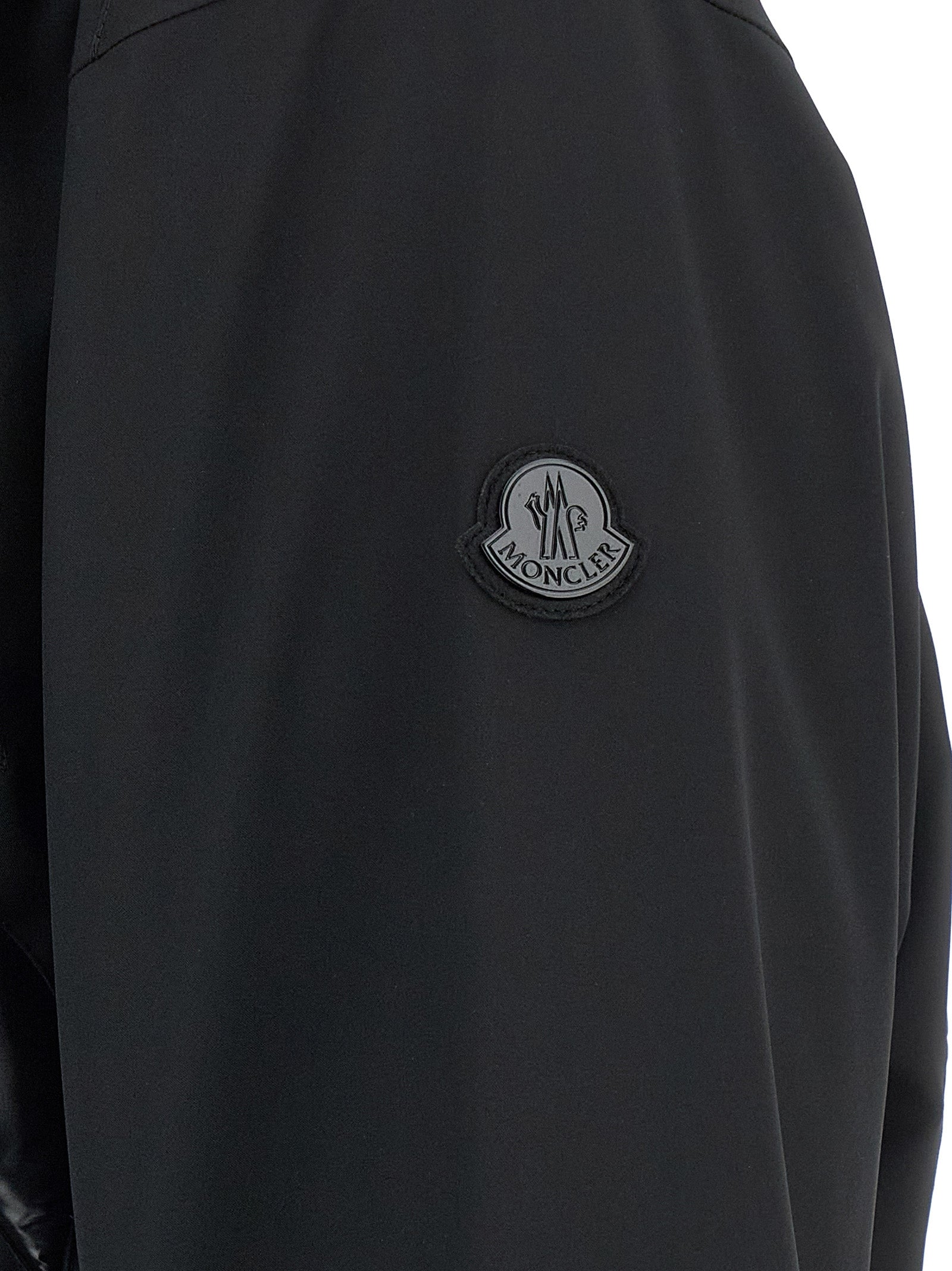 MONCLER GENIUS Veste longue en polyamide noir
