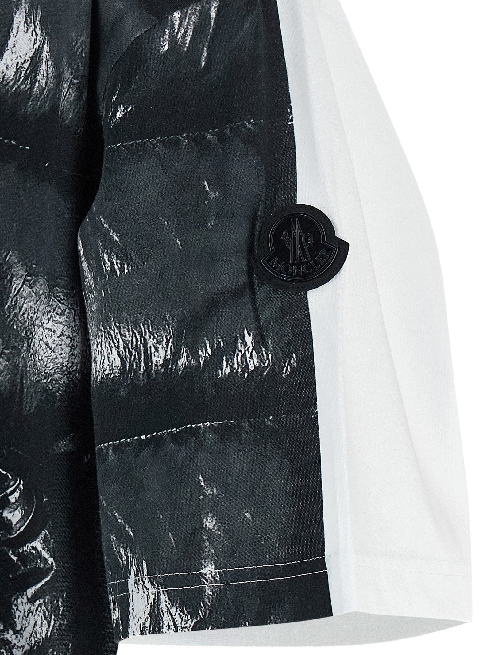 T-shirt noir en coton MONCLER GENIUS