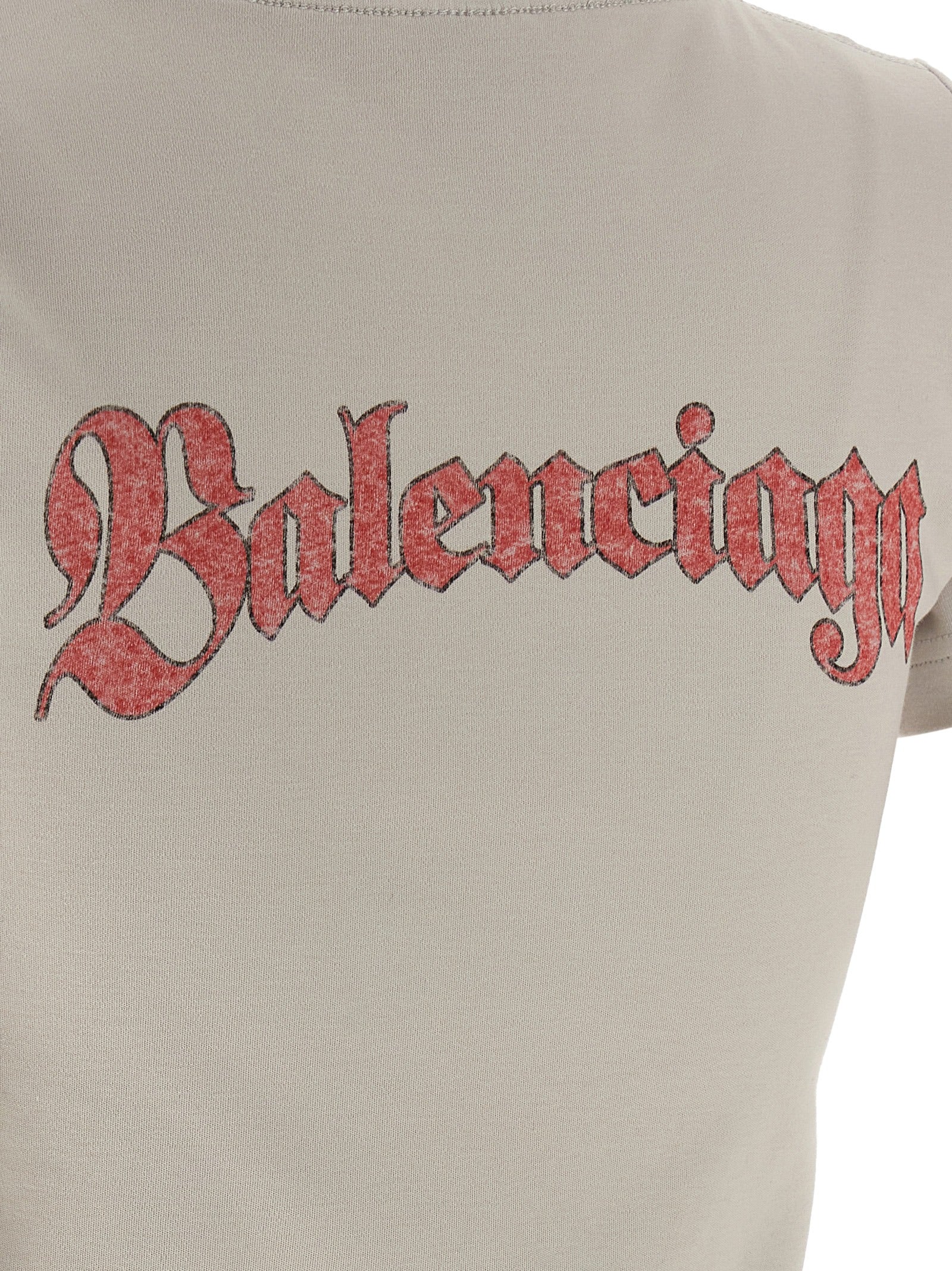 T-shirt Balenciaga en coton gris