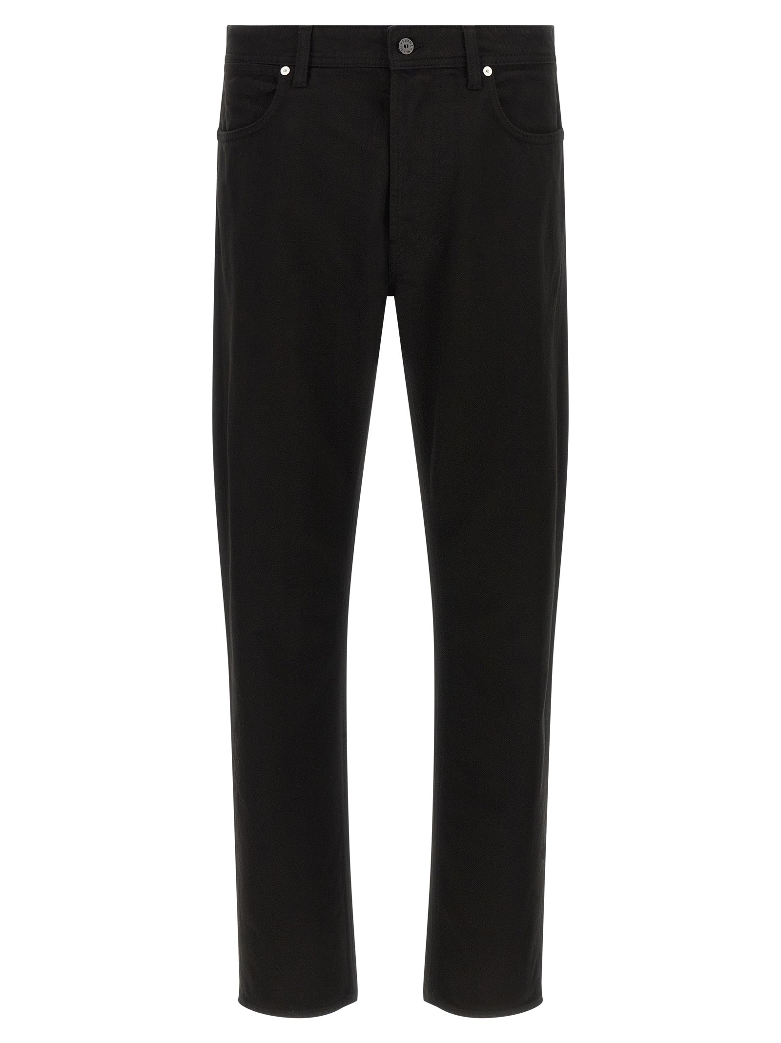 Jean droit en coton noir Stone Island