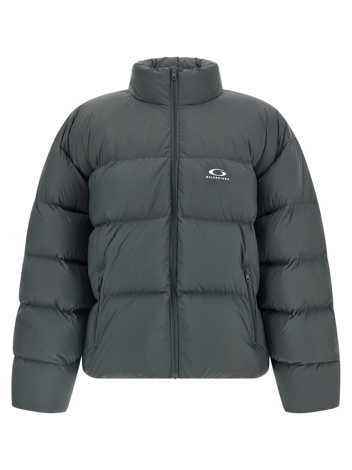 Balenciaga Gray Polyamide Full-Length Jacket