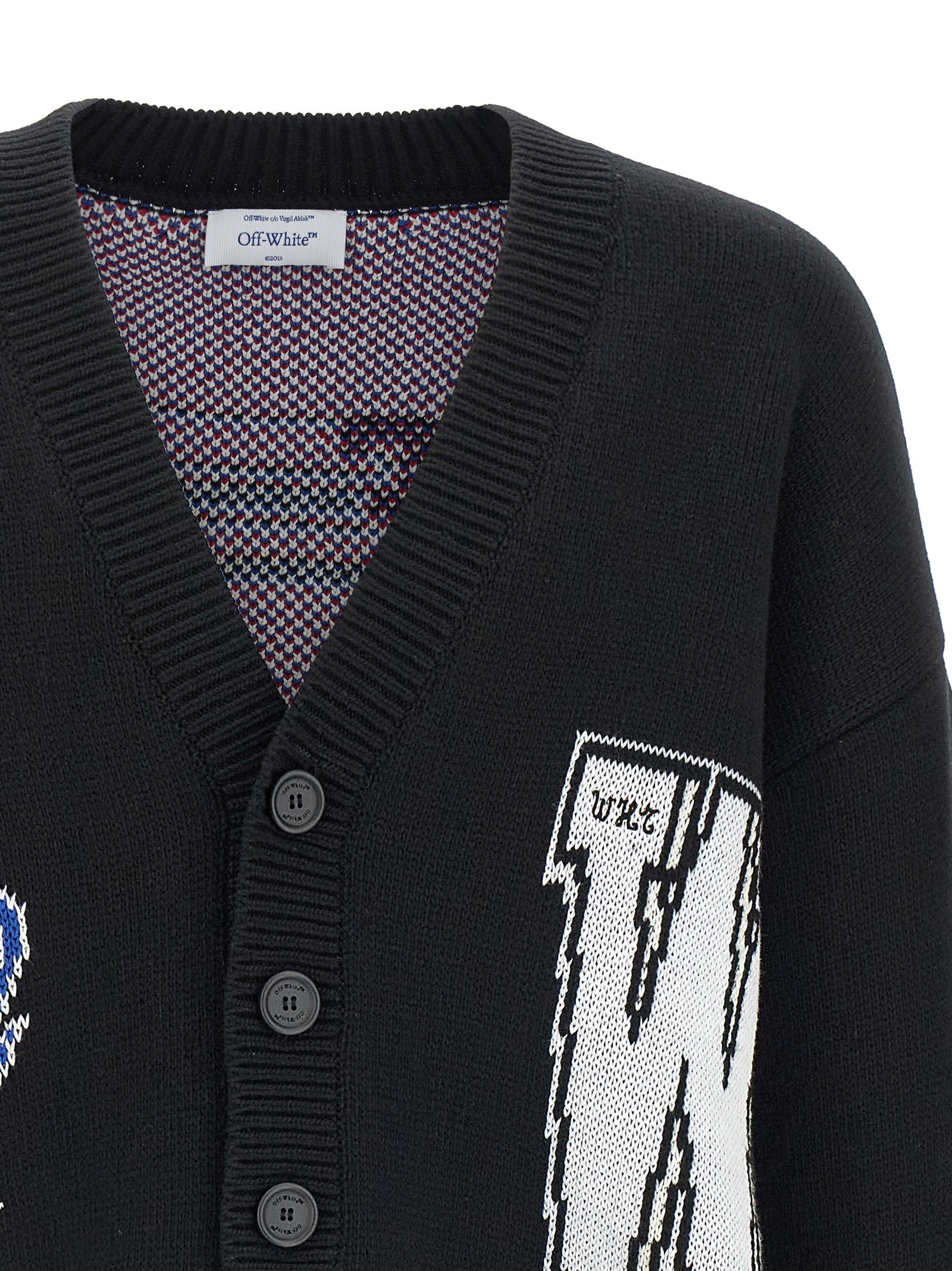 Cardigan Off-White en coton noir