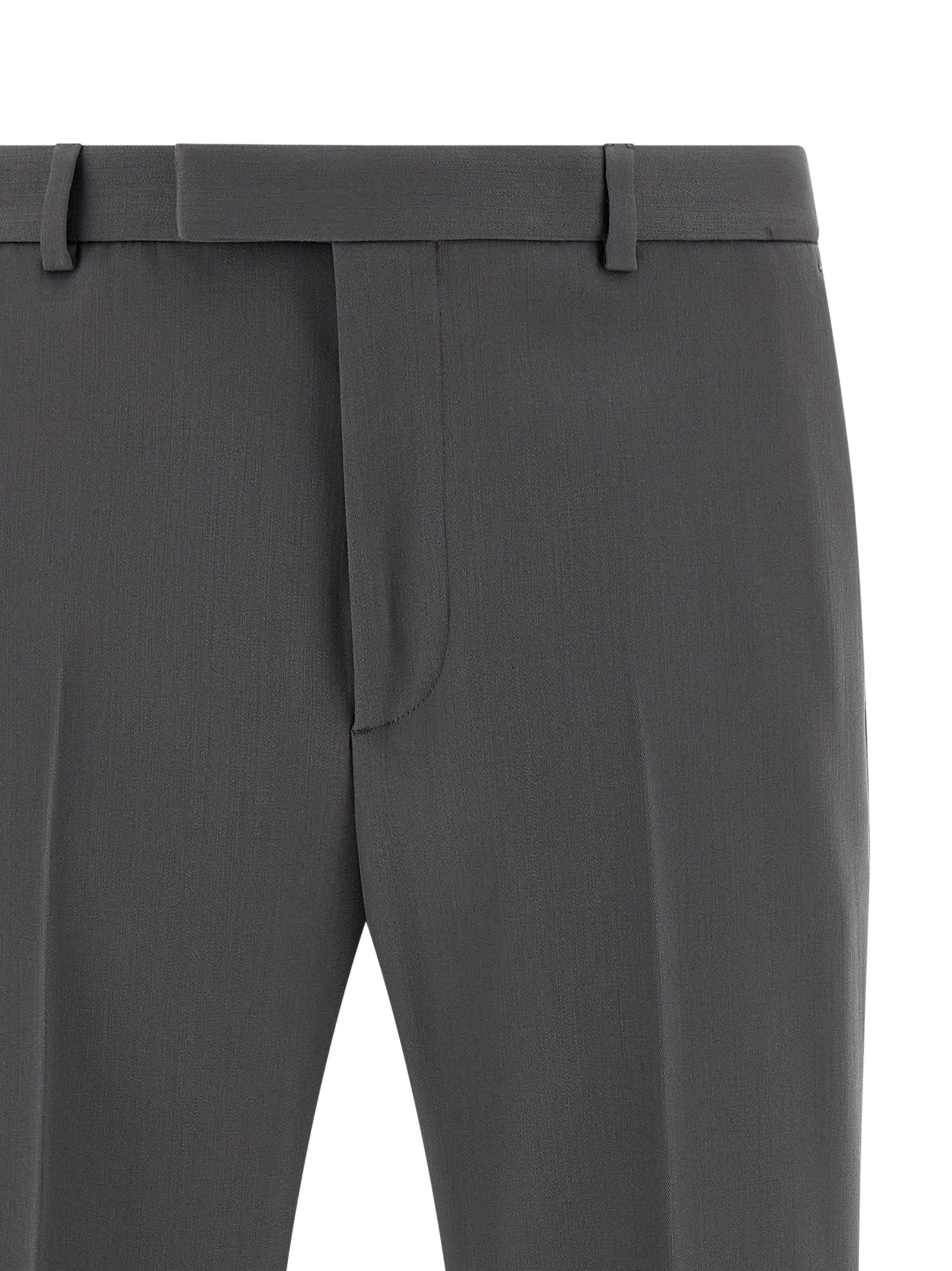 Pantalon habillé en laine gris Gucci