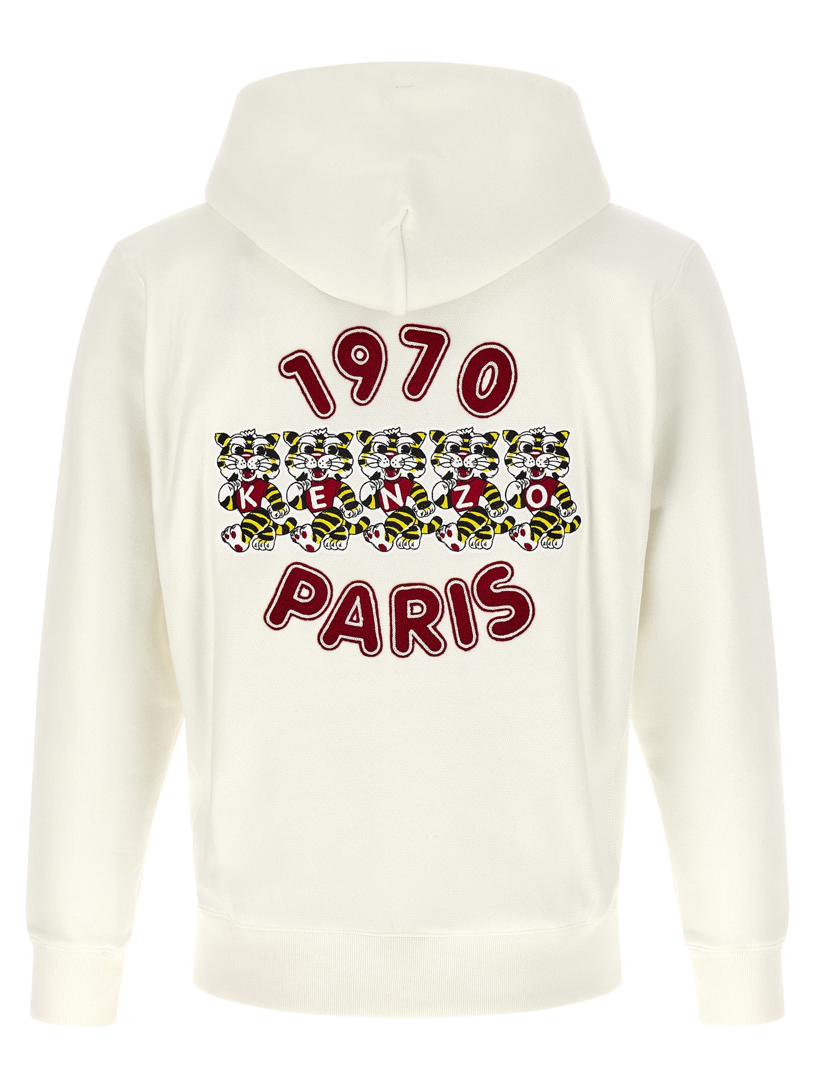 Sweat-shirt en coton blanc Kenzo