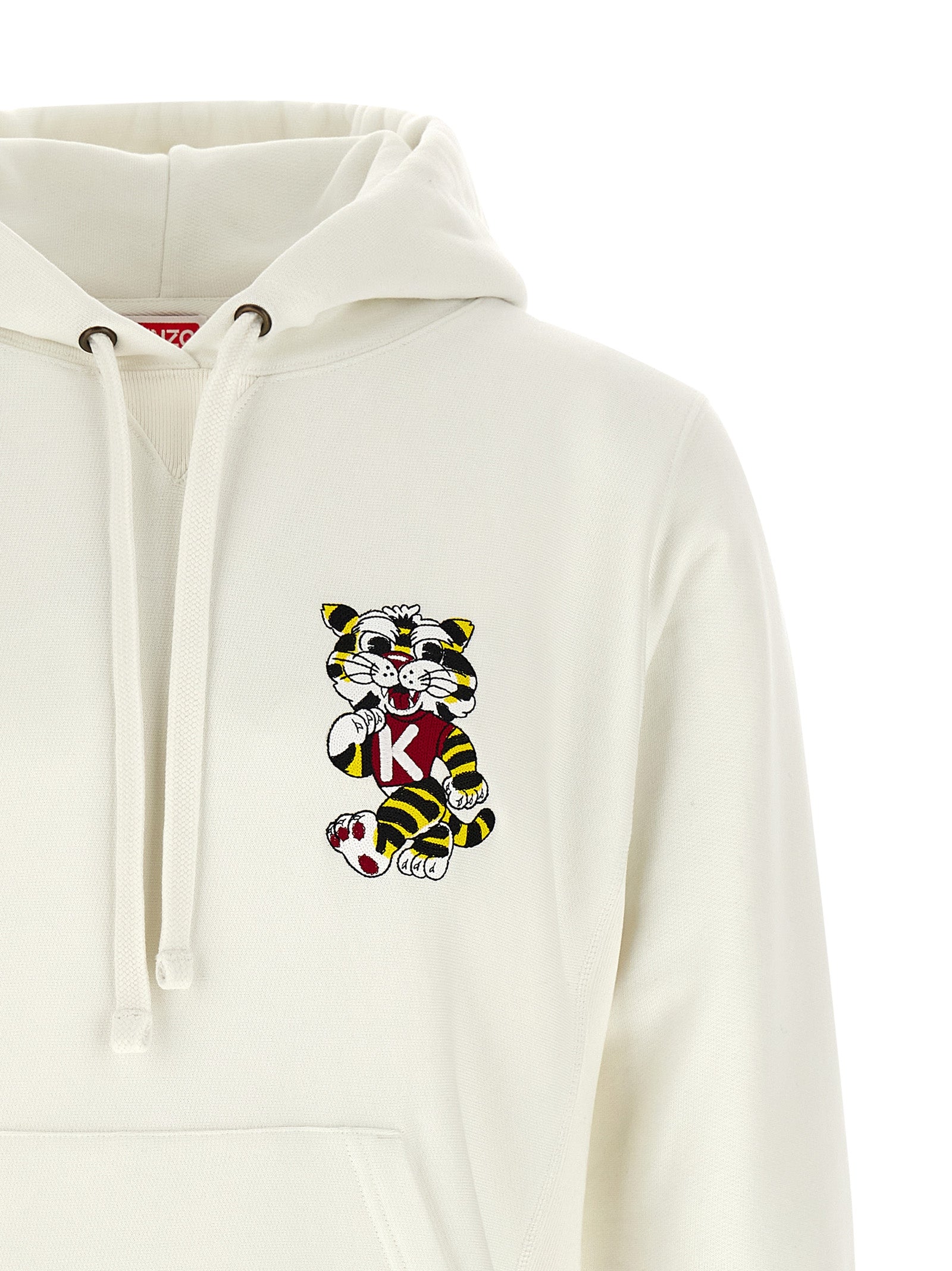 Sweat-shirt en coton blanc Kenzo