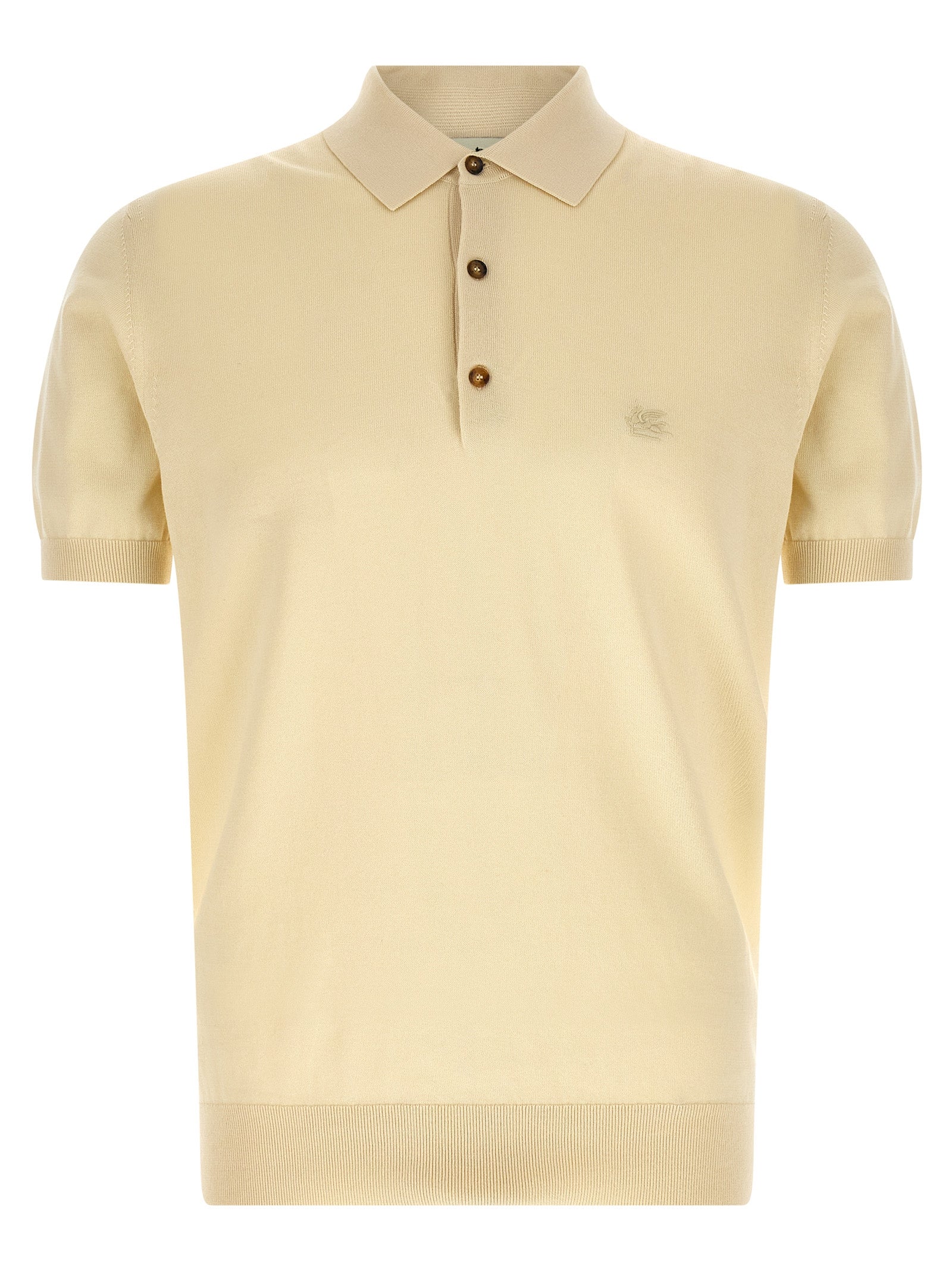 Polo Etro en coton beige