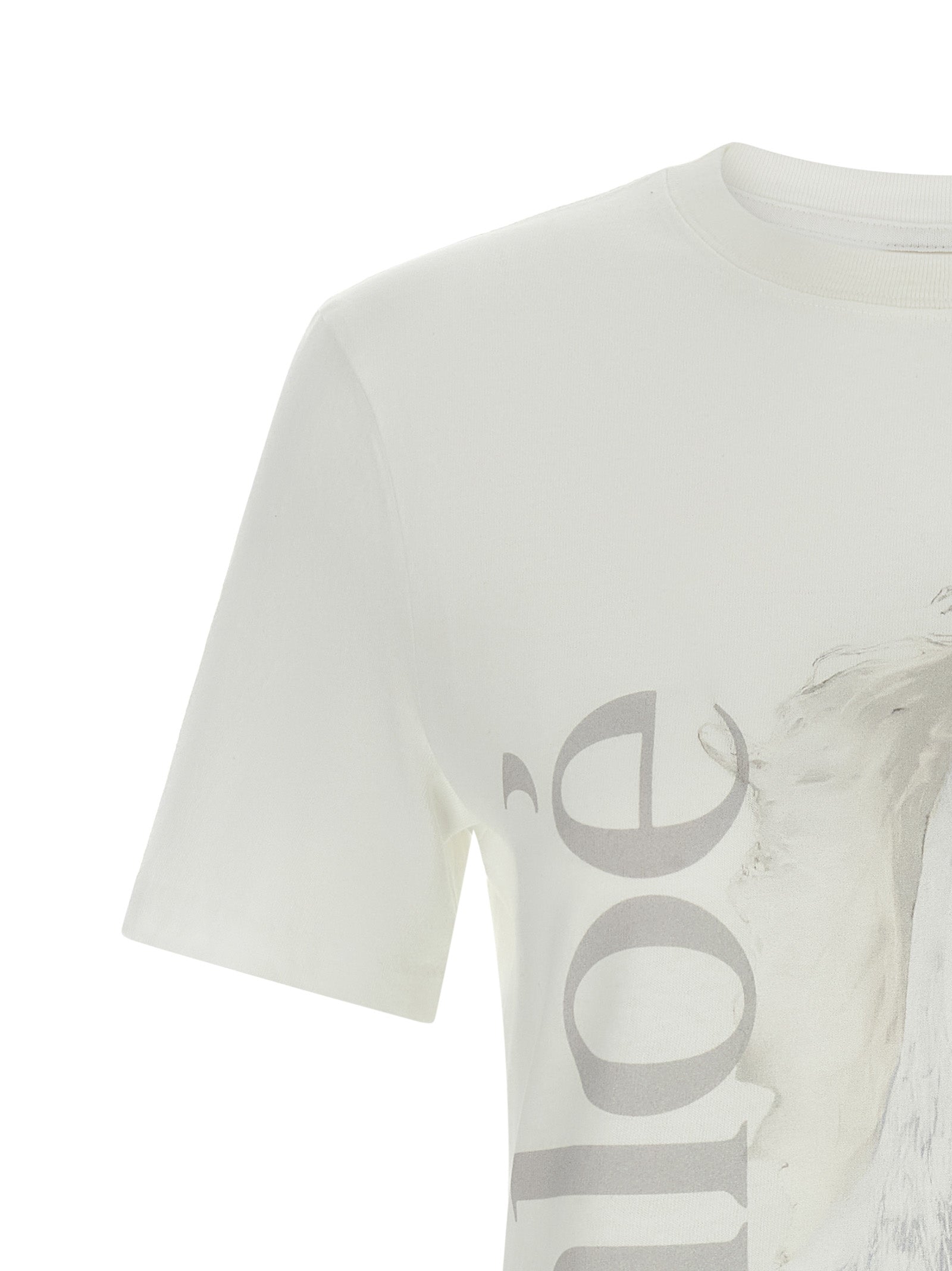 T-shirt en coton blanc Chloé