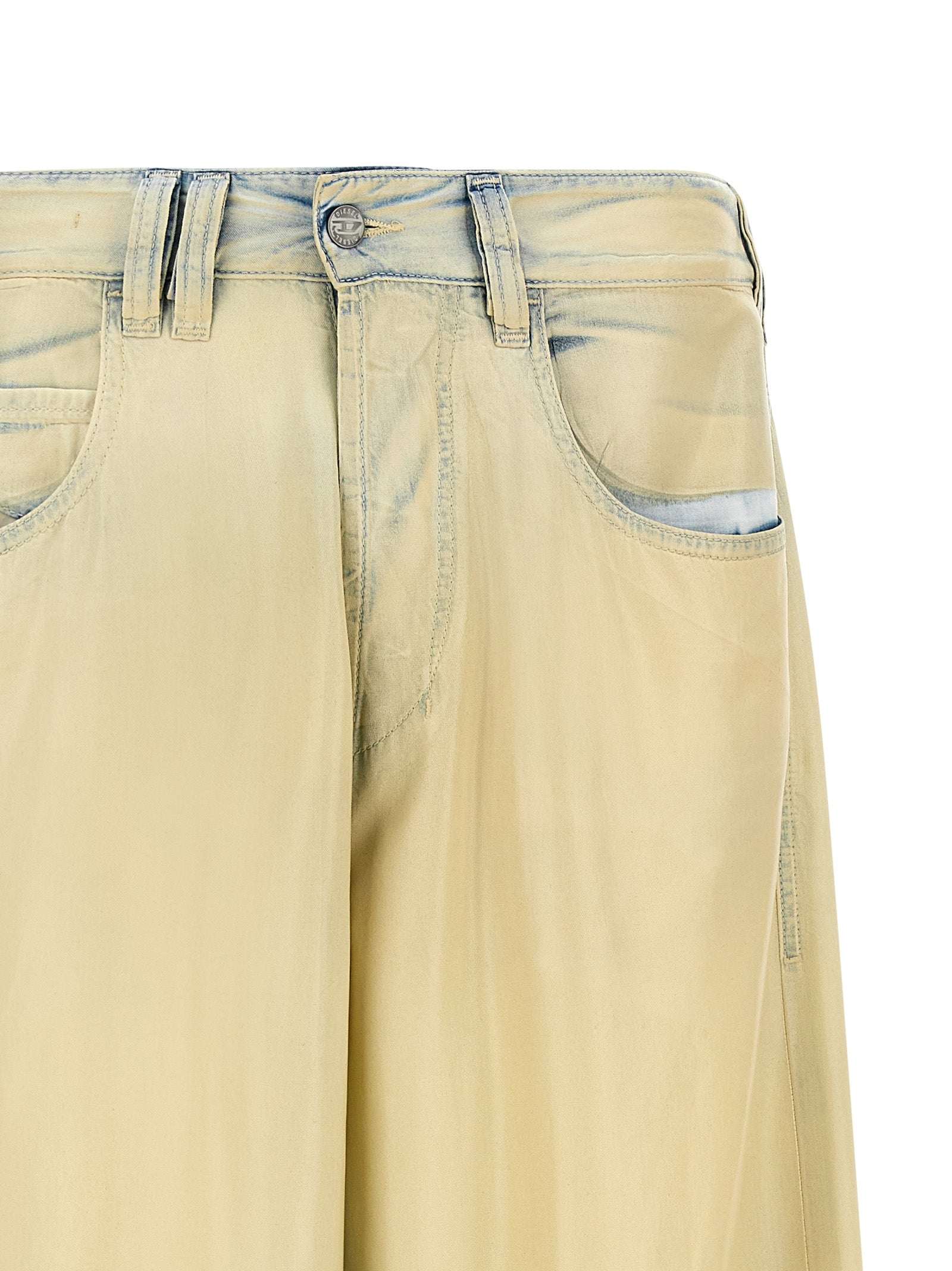 Beige Lyocell Jeans Denim