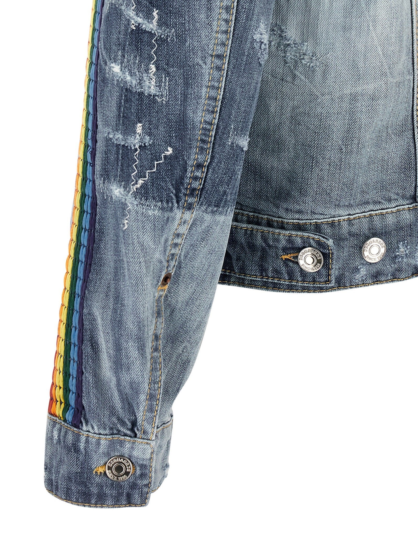 Veste en jean en coton bleu Dsquared²