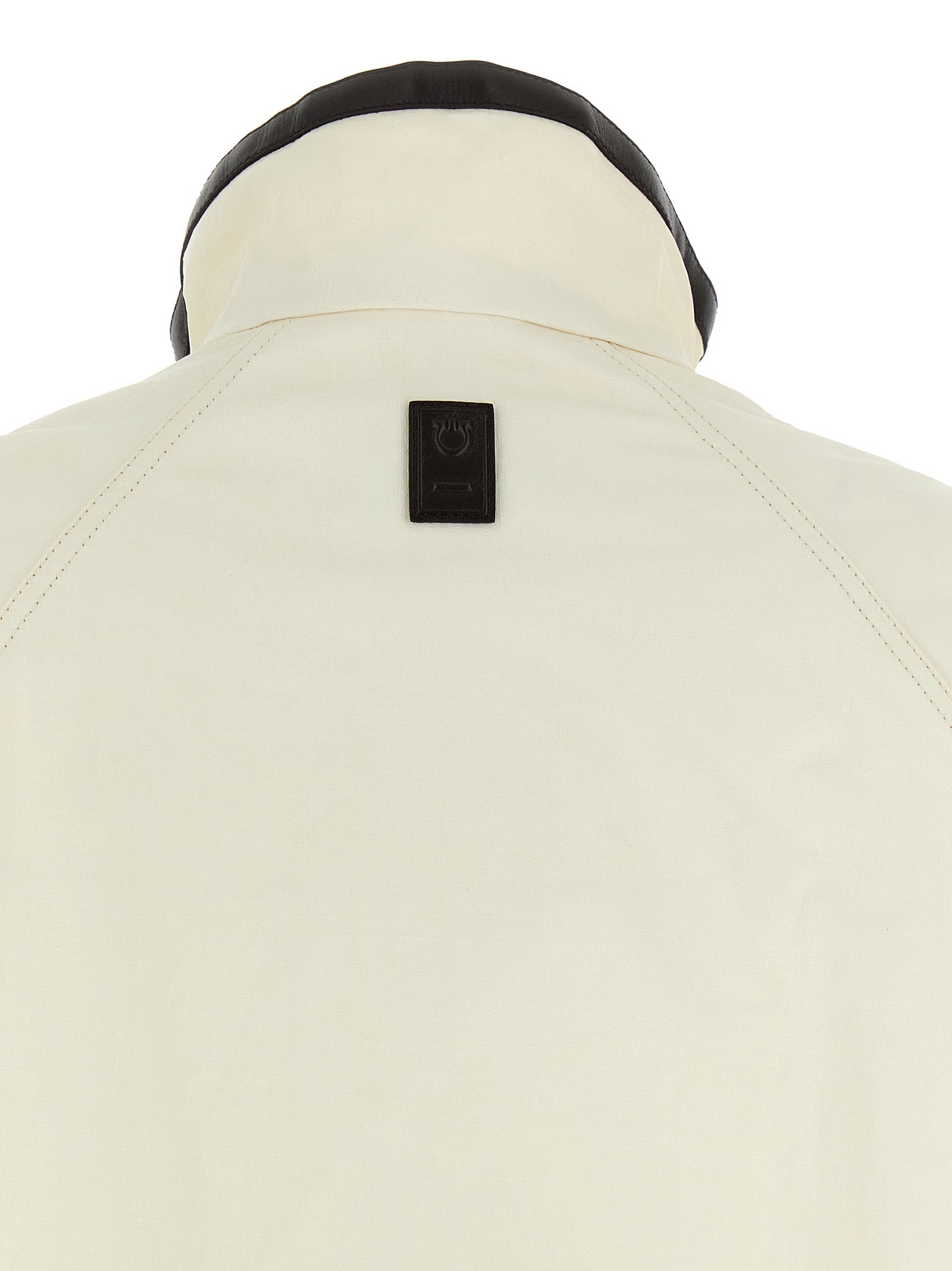 Ferragamo White Linen Full-Length Jacket