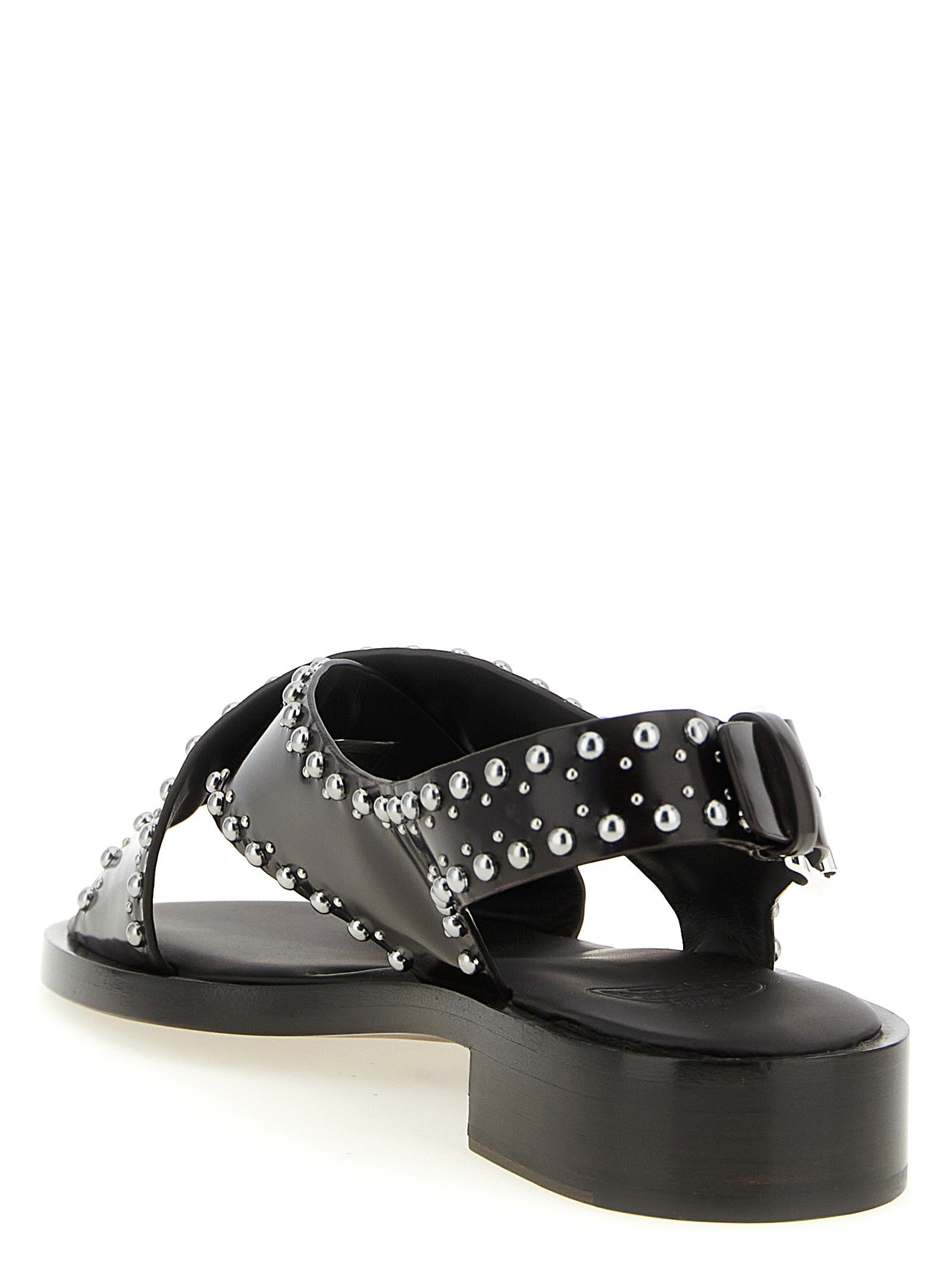 Church's Brown Calfskin Flat Sandals