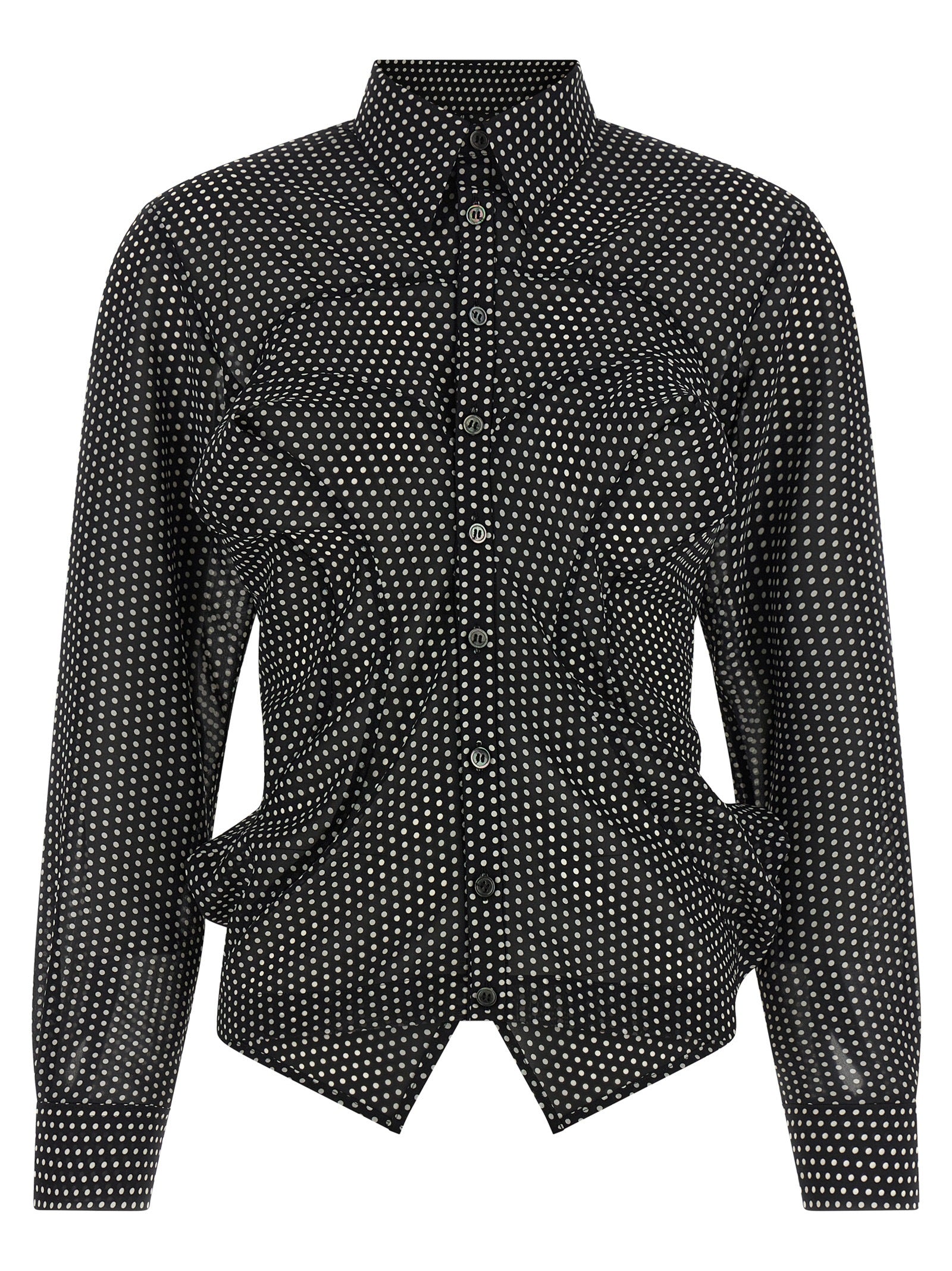 Bicolor Polyester Blouse