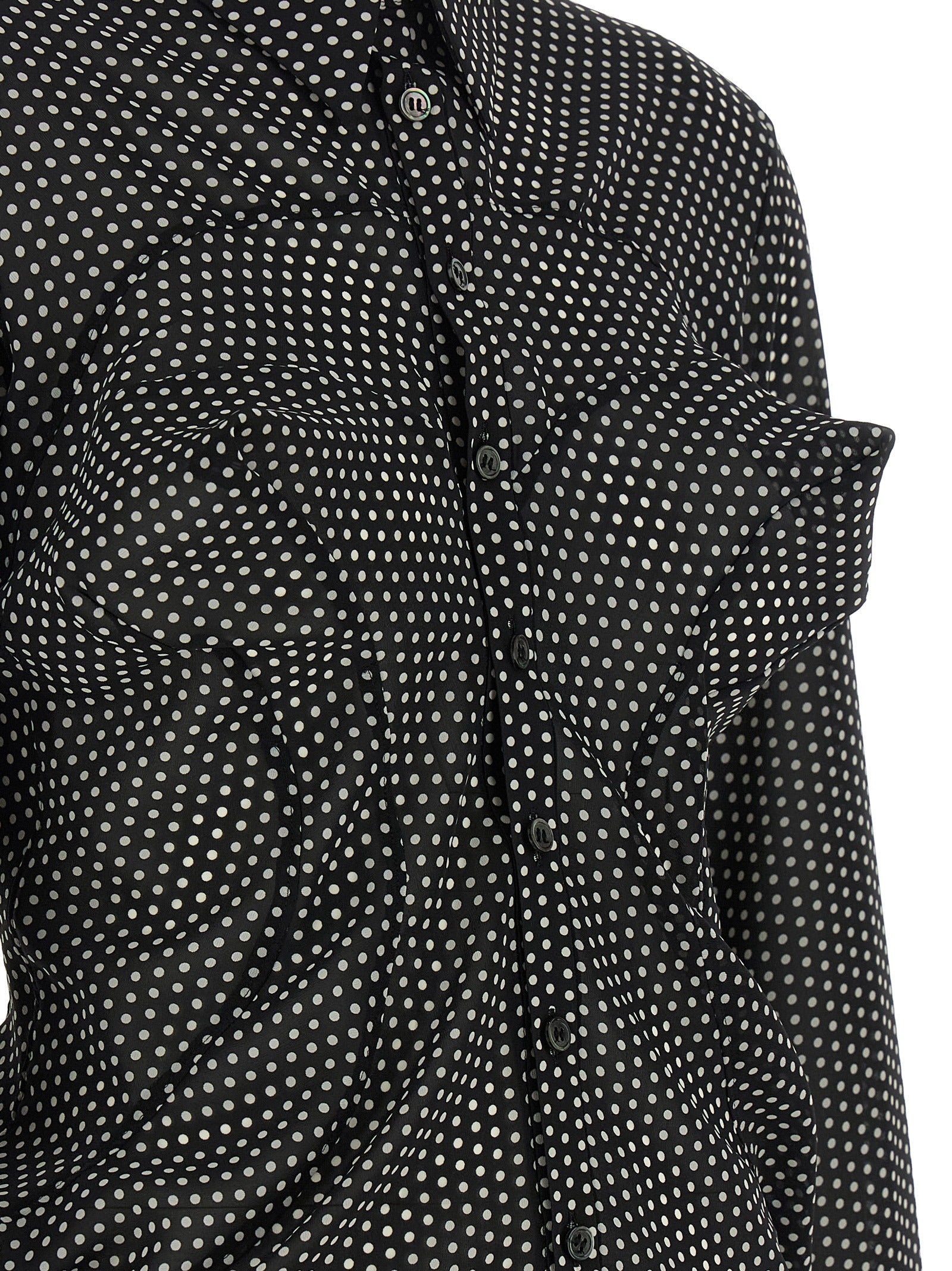 Bicolor Polyester Blouse
