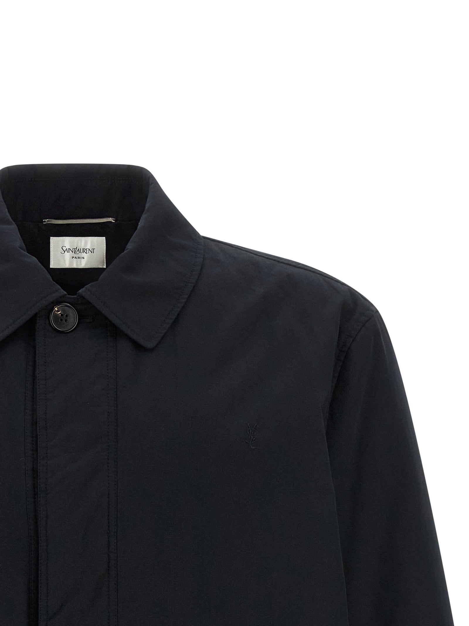 Veste Saint Laurent en coton noir