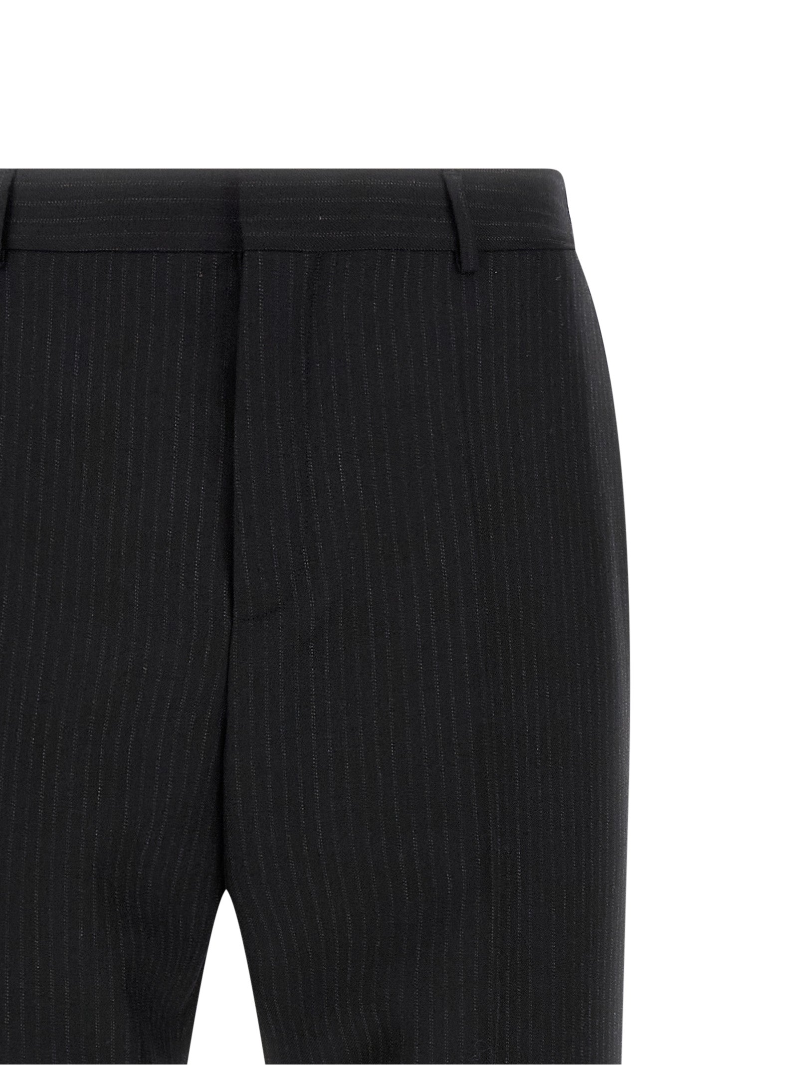 Pantalon de costume Saint Laurent noir en laine