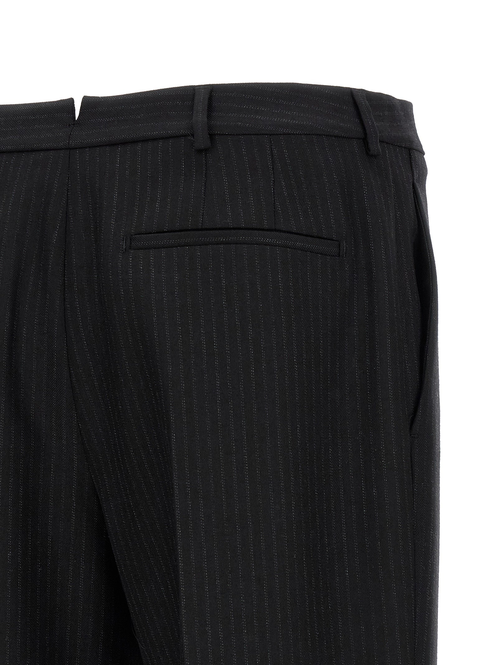 Pantalon de costume Saint Laurent noir en laine
