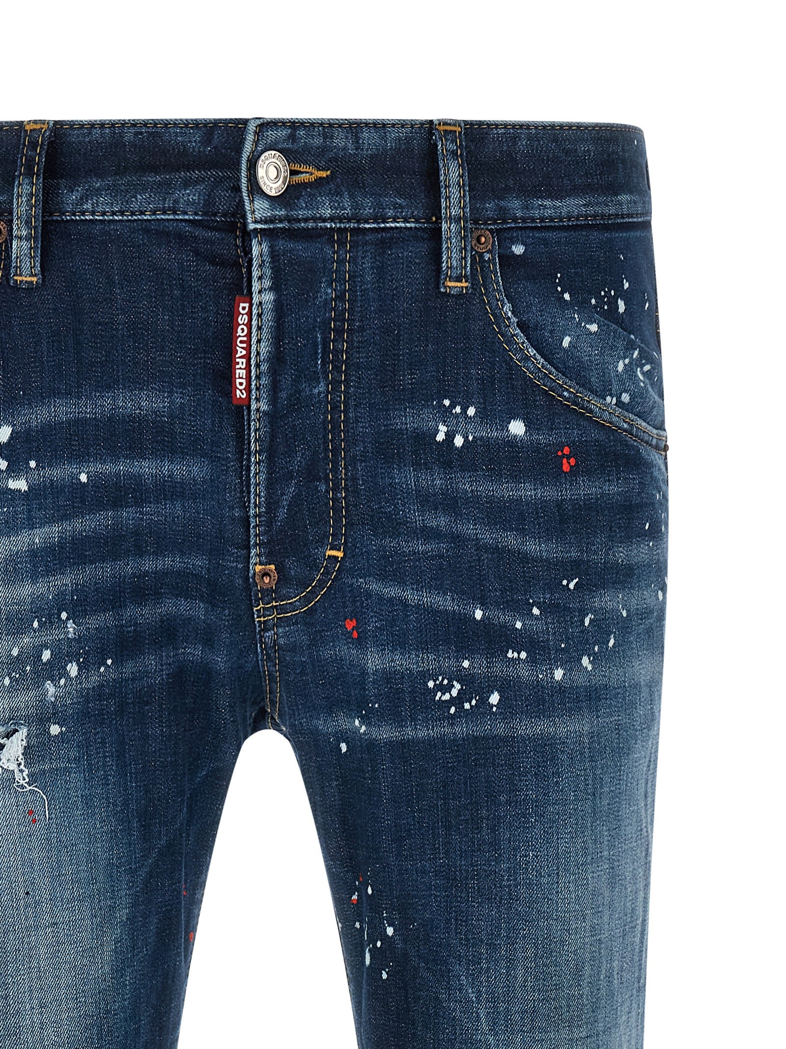 DSQUARED2 Blue Skater Cotton Denim Jeans