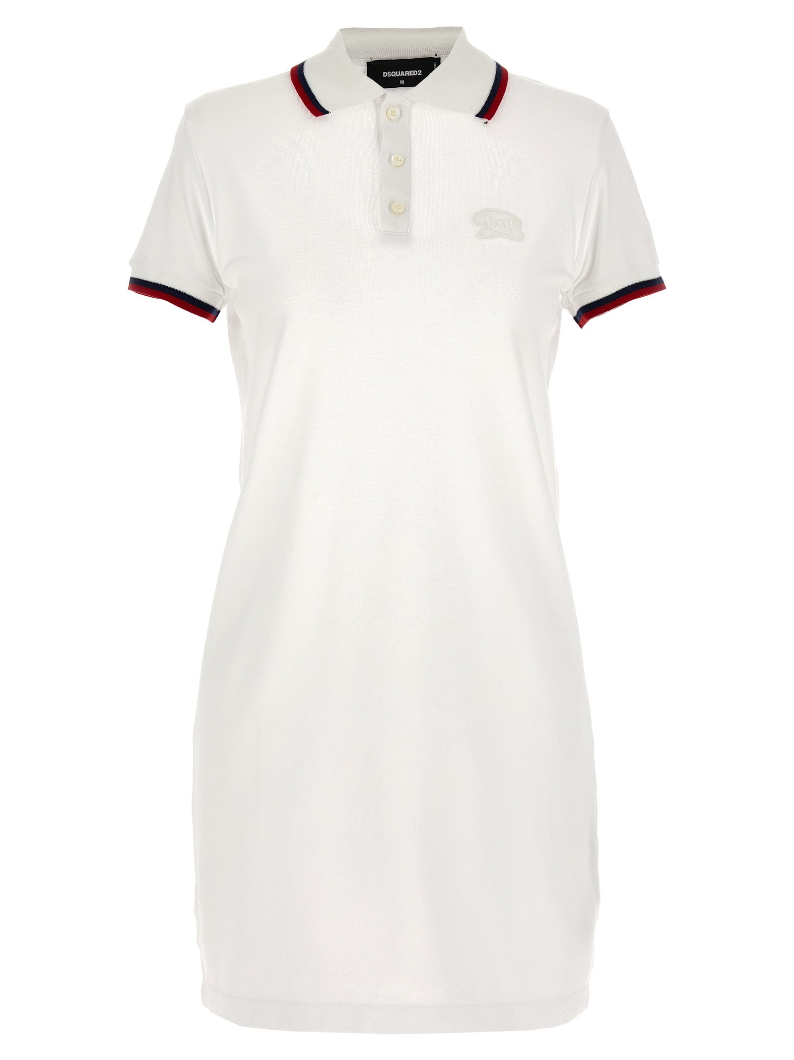 White Cotton Short Dress