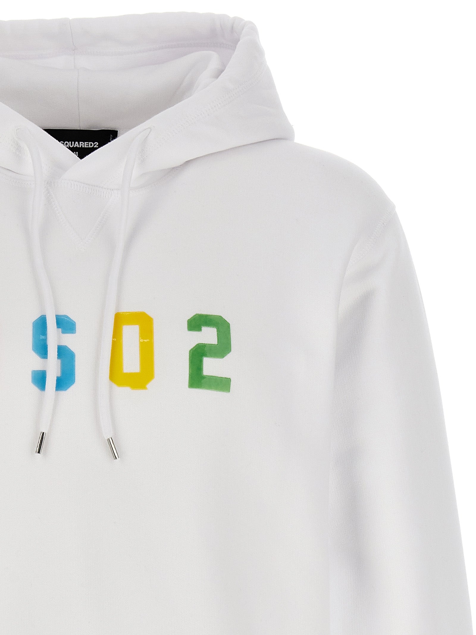 Dsquared² Sweatshirt aus weißer Baumwolle
