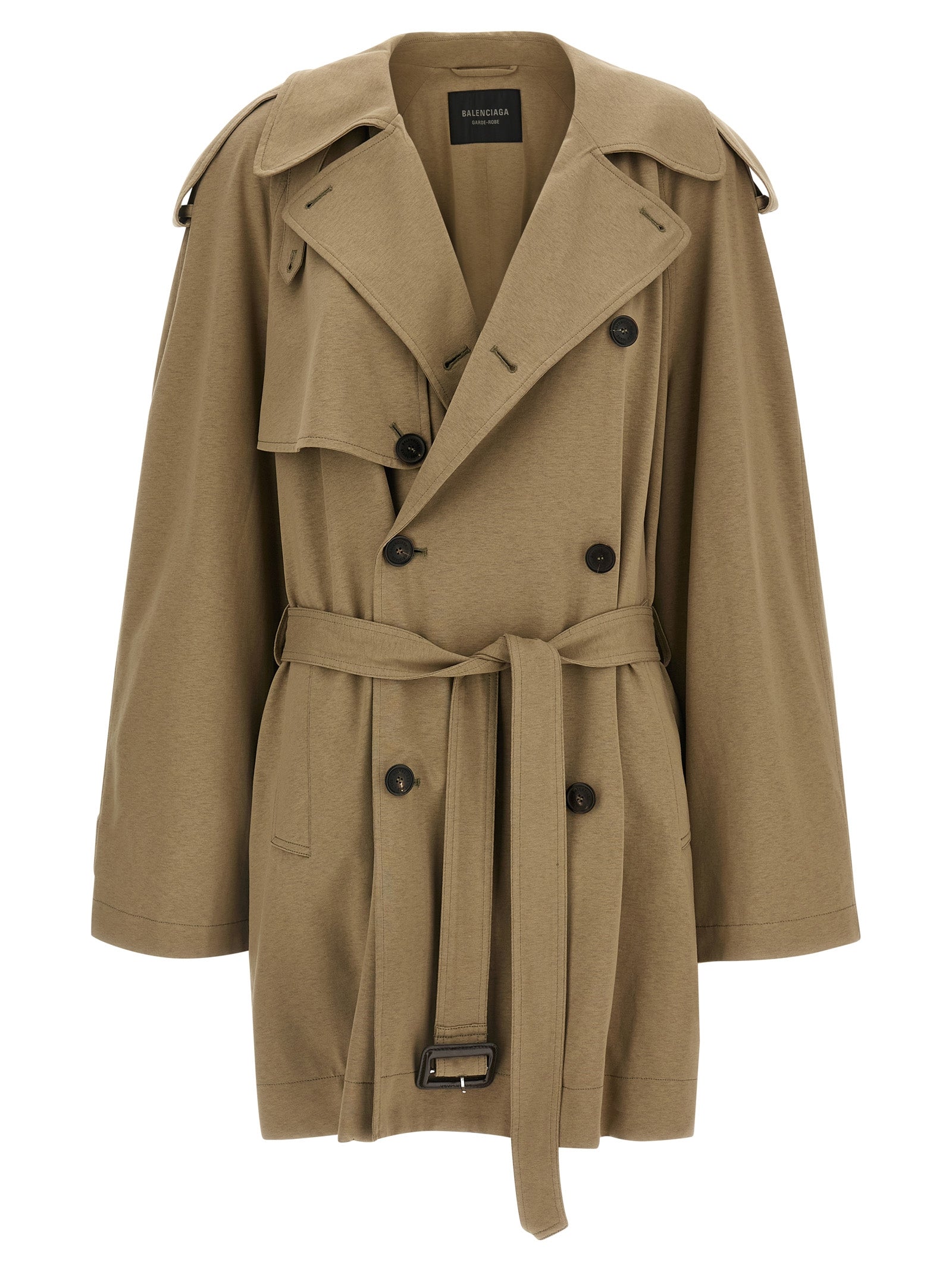 Manteau Balenciaga en coton beige