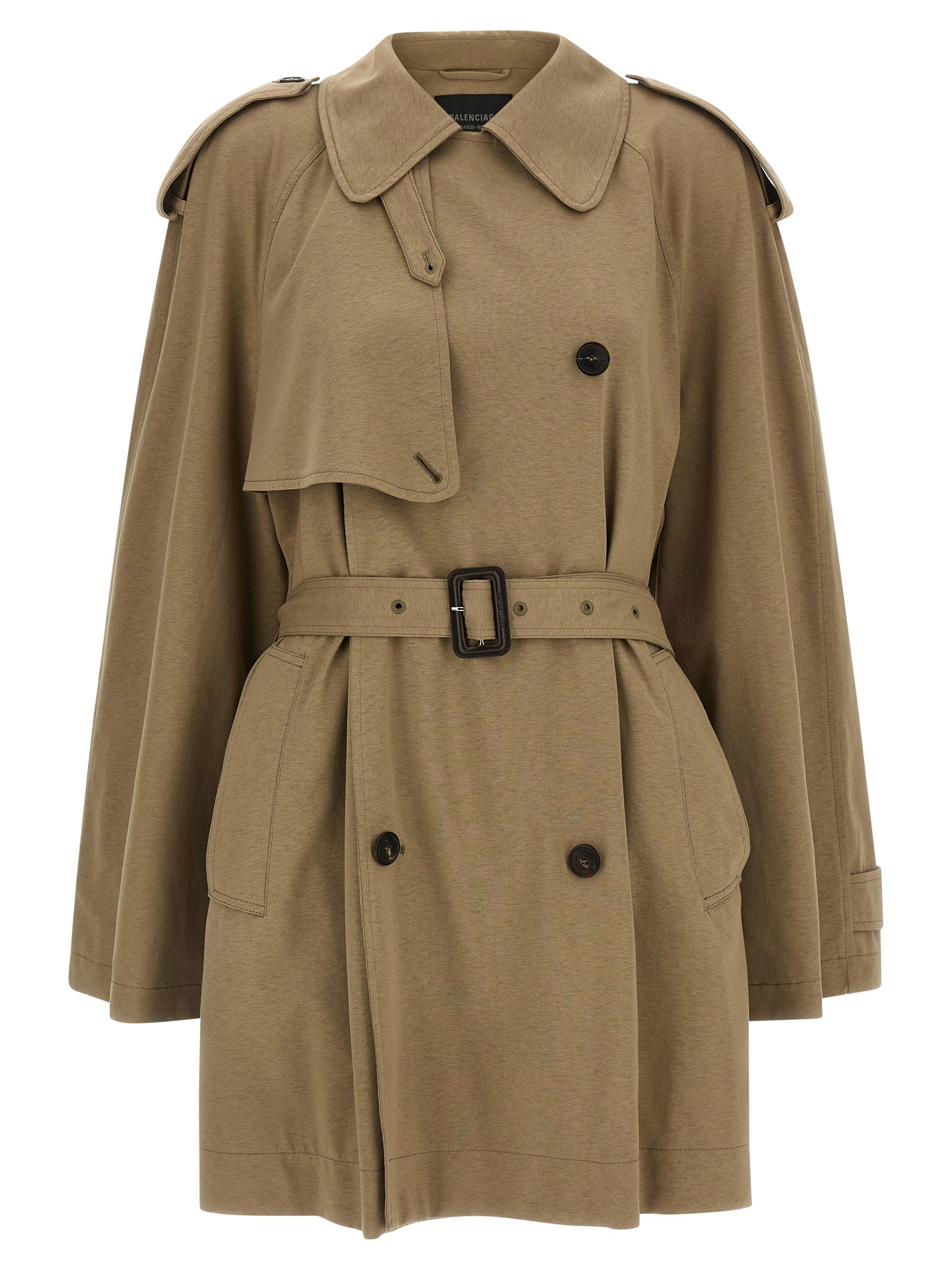 Manteau Balenciaga en coton beige