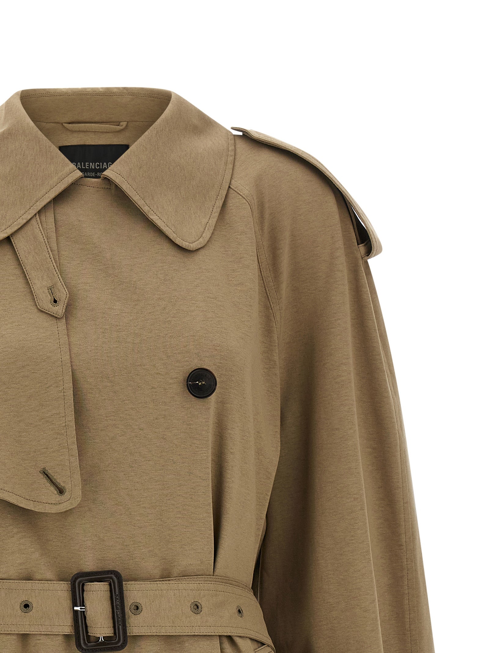 Manteau Balenciaga en coton beige