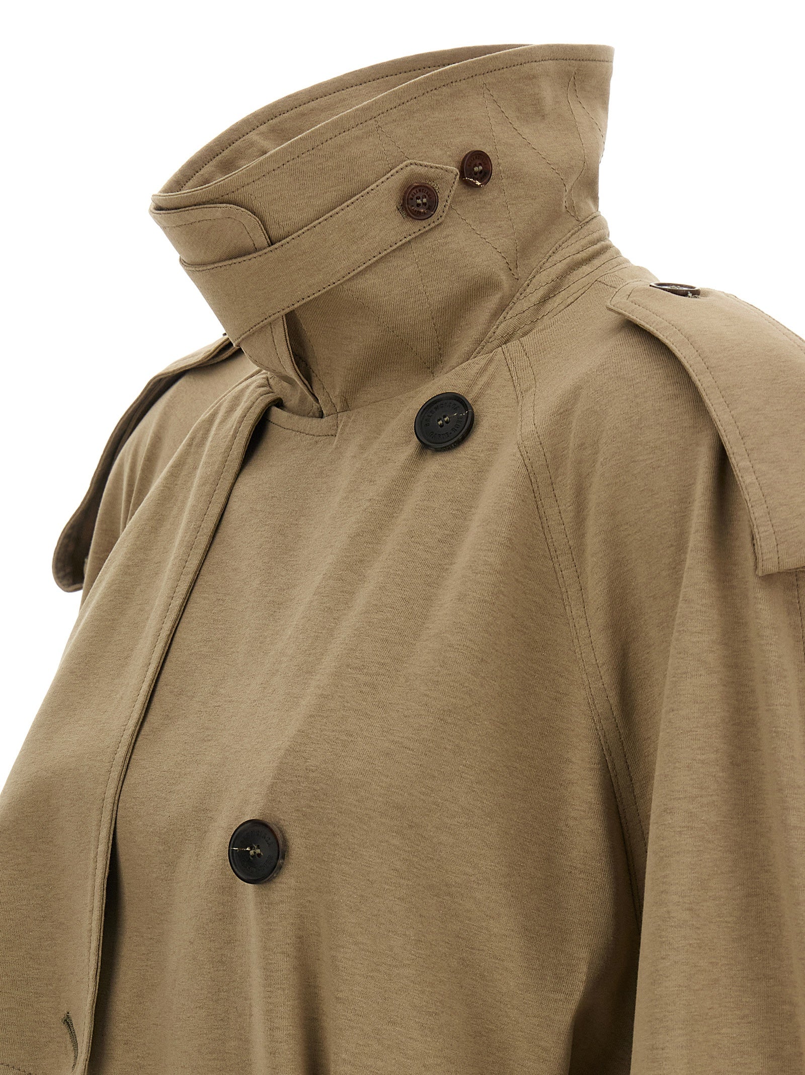 Manteau Balenciaga en coton beige